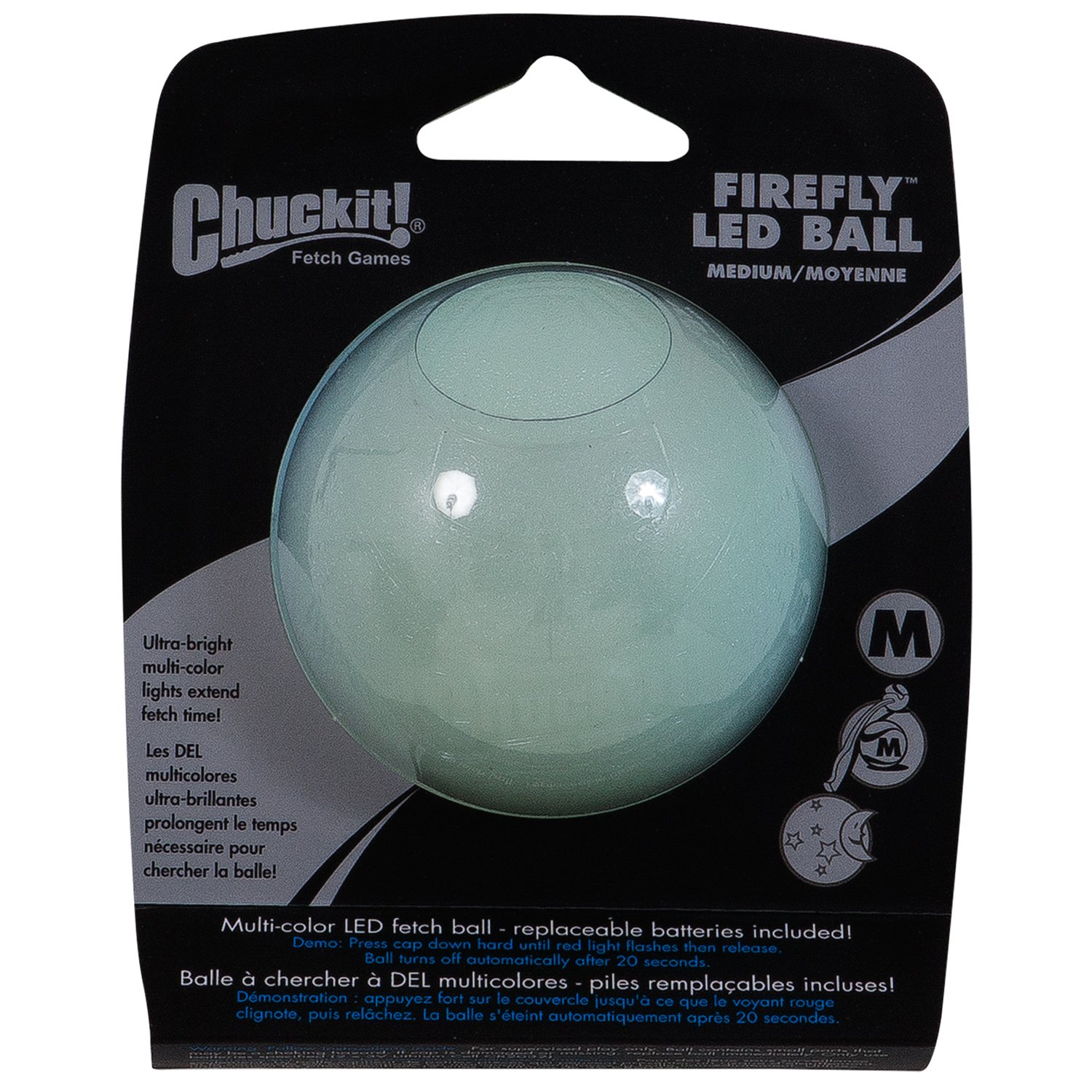 UPC 029695520662 product image for Chuckit! LED Firefly Ball Dog Toy, Medium () | upcitemdb.com