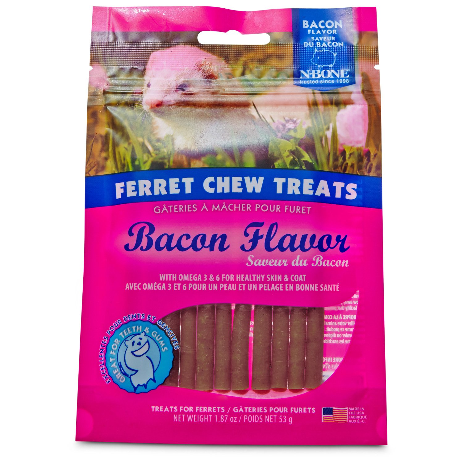 NBone Ferret Bacon Chew Treats Petco