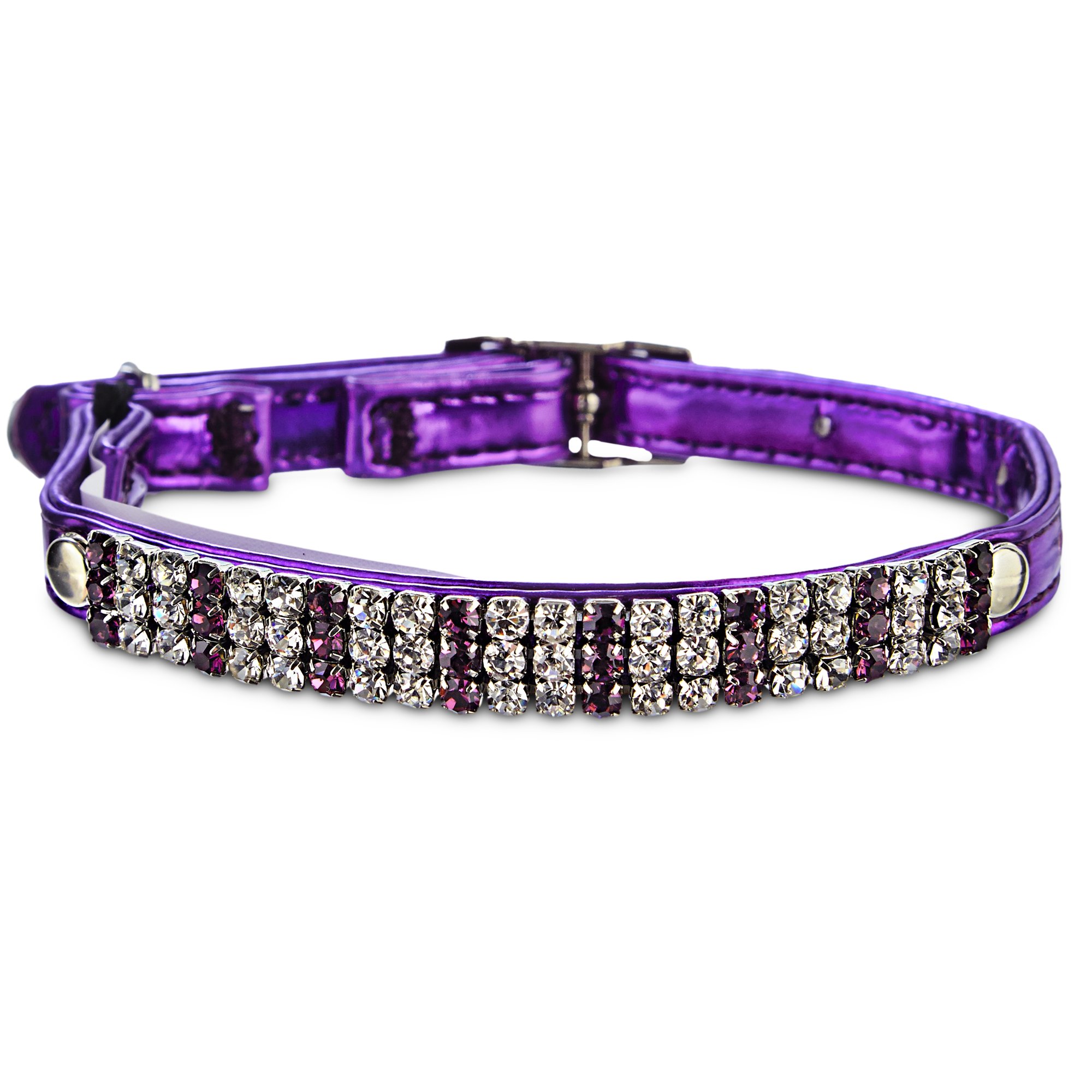 Bond & Co Bling Metallic Purple Cat Collar | Petco