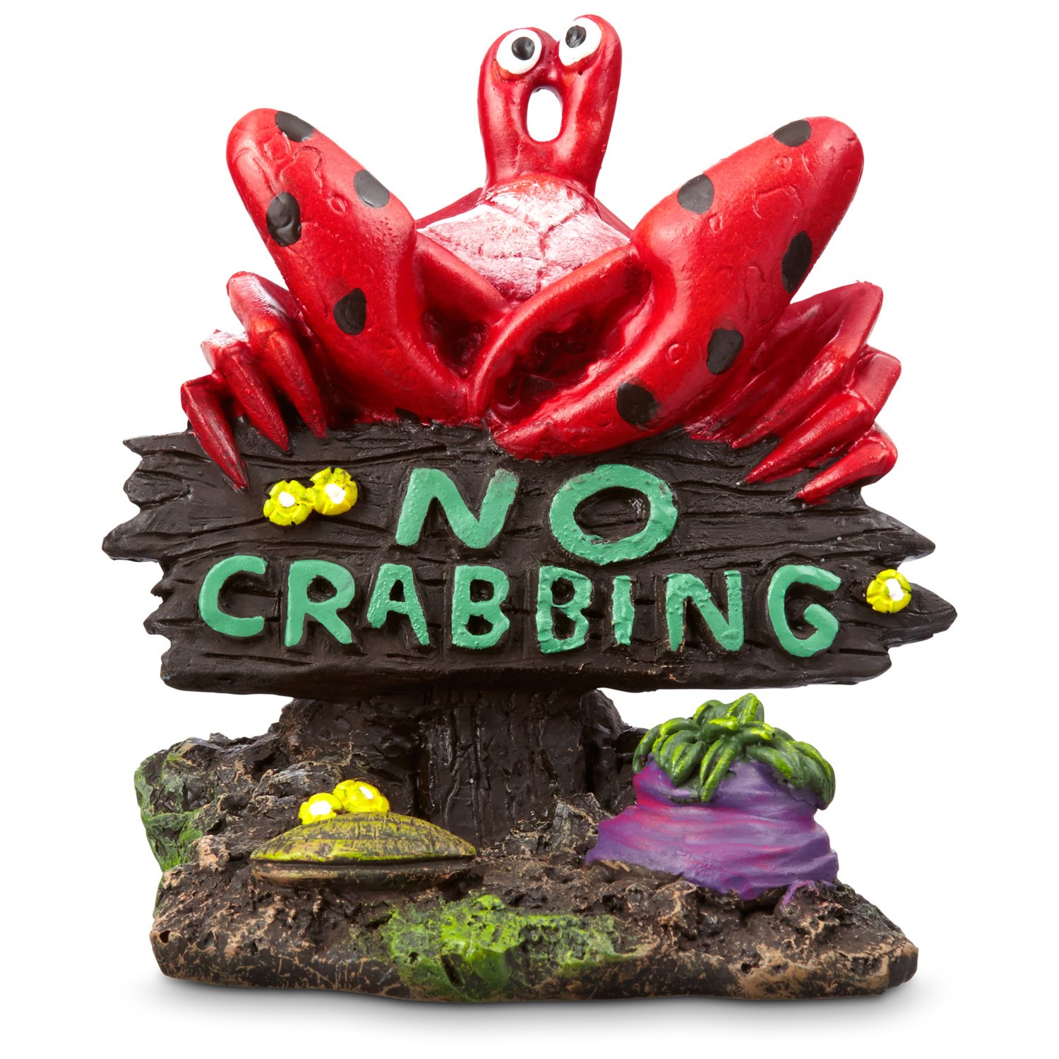 Imagitarium Aquatic Decor No Crabbing Sign | Petco