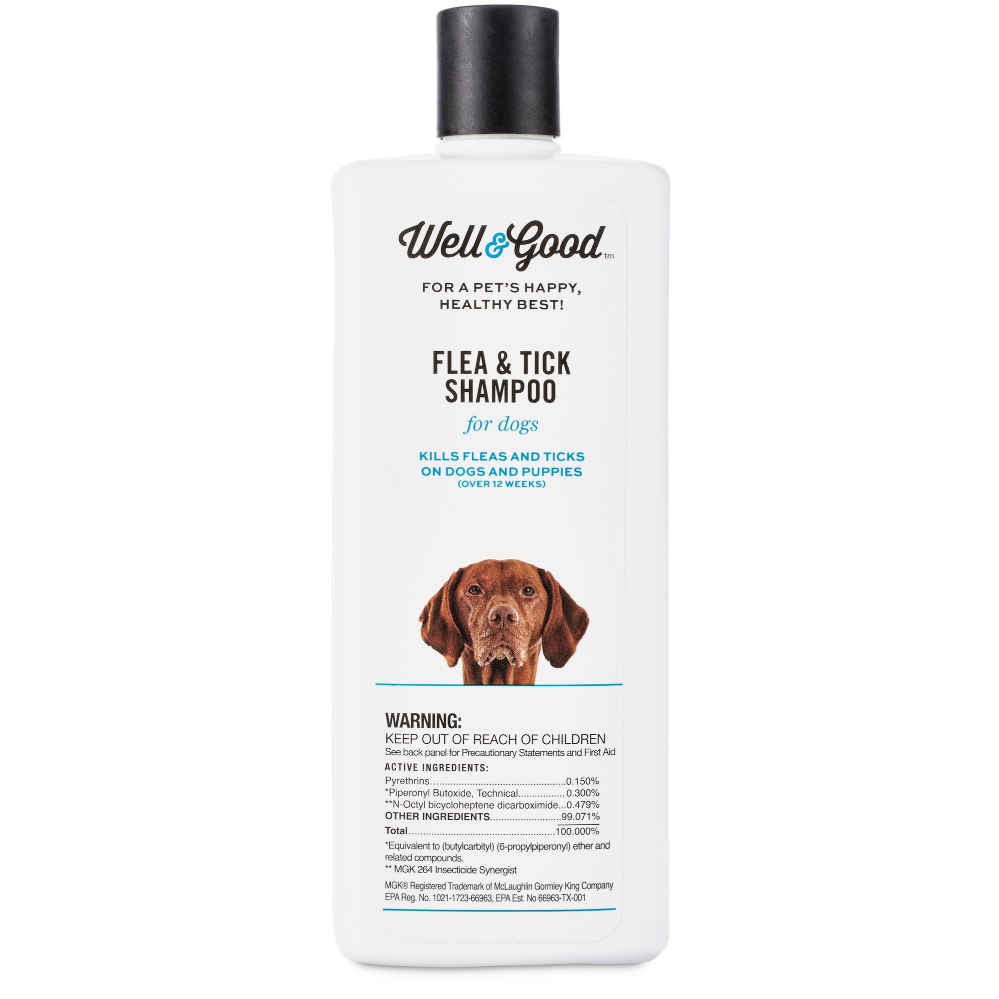 Well & Good Flea and Tick Treatment Shampoo for Dogs