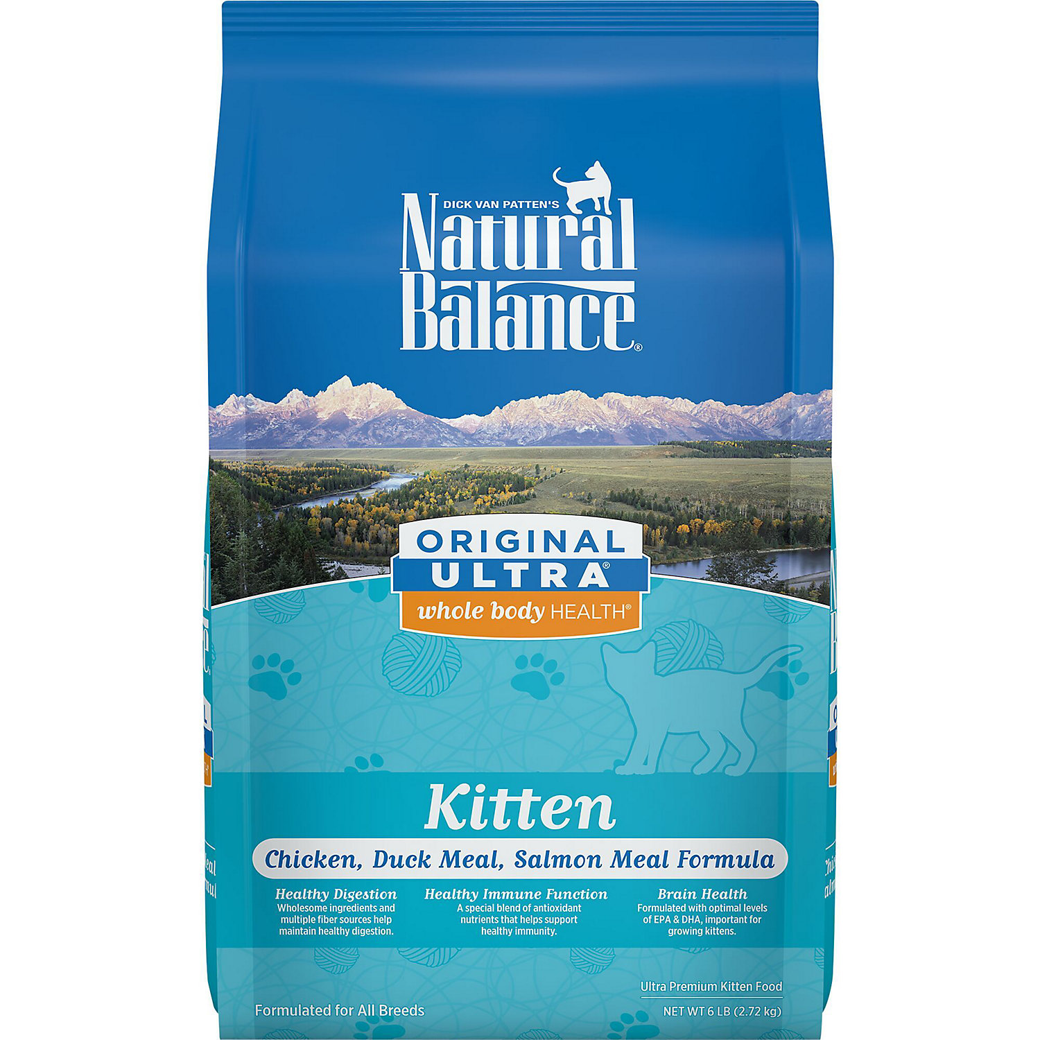 Natural Balance Original Ultra Whole Body Health Chicken Duck Meal Salmon Meal Kitten Food 6 Lbs. Natural Balance Original Ultra Whole Body Health Chicken Duck Meal Salmon Meal Kitten Food 6 Lbs.
