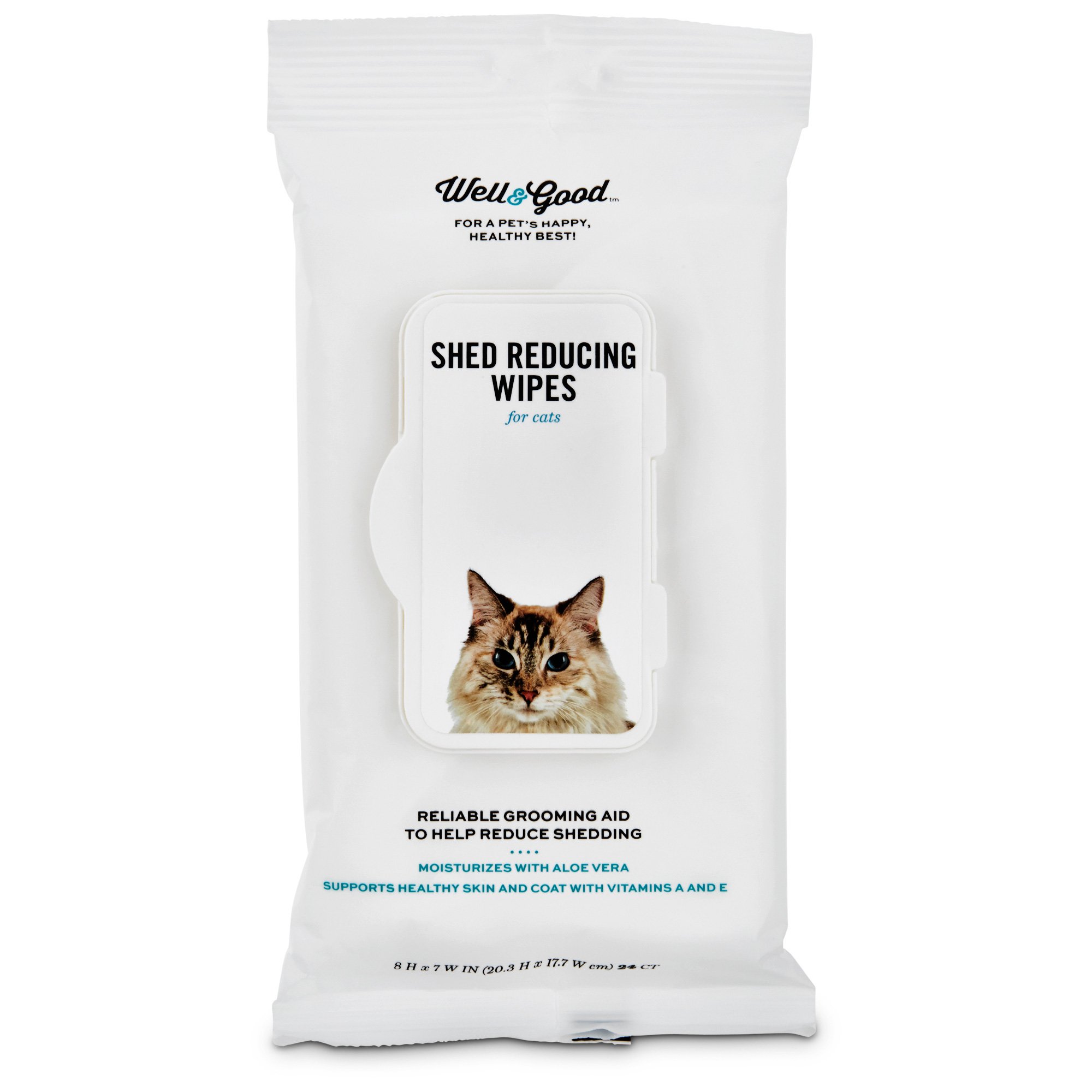 Well & Good Shed Reducing Cat Wipes Petco