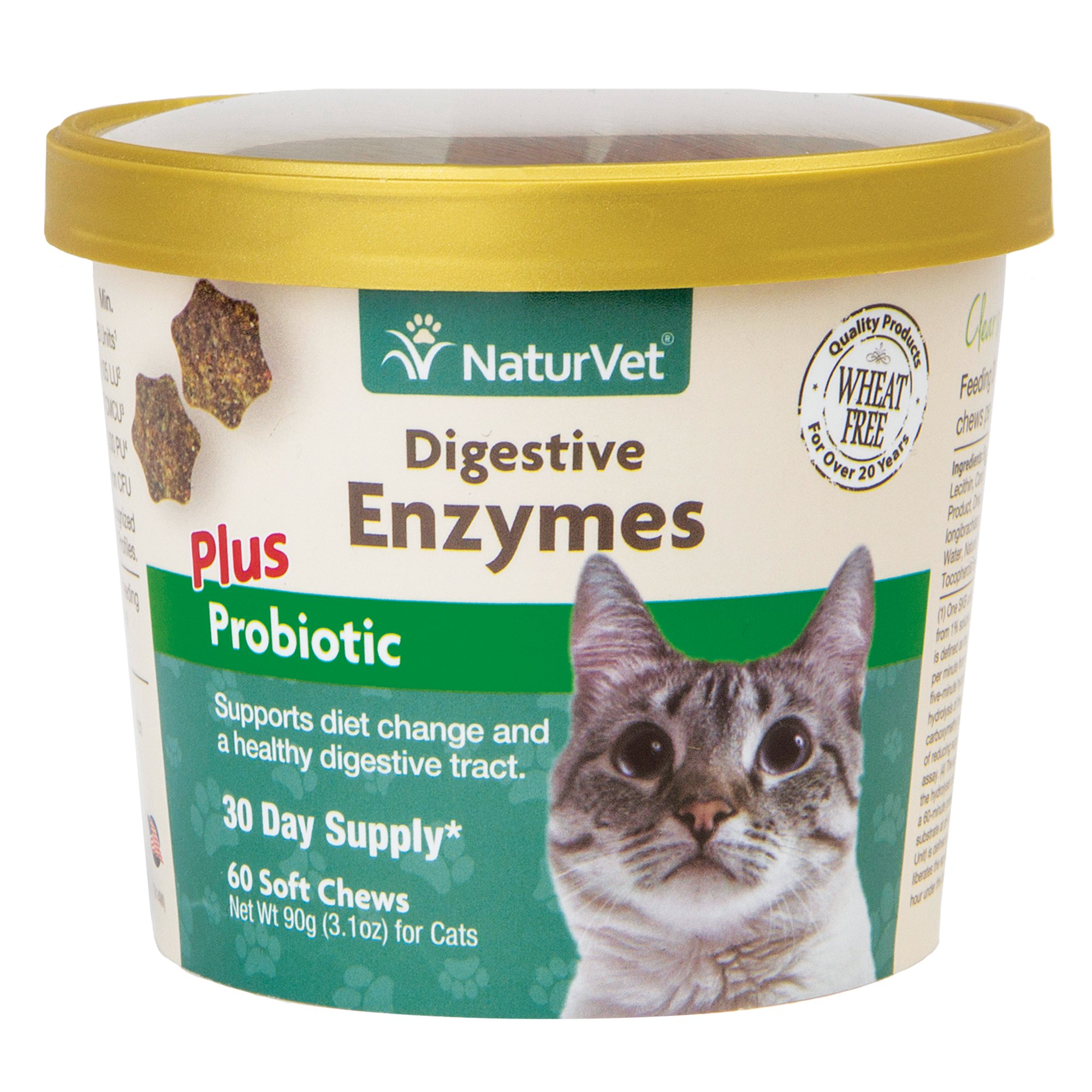 NaturVet Digestive Enzymes Cat Supplement | Petco