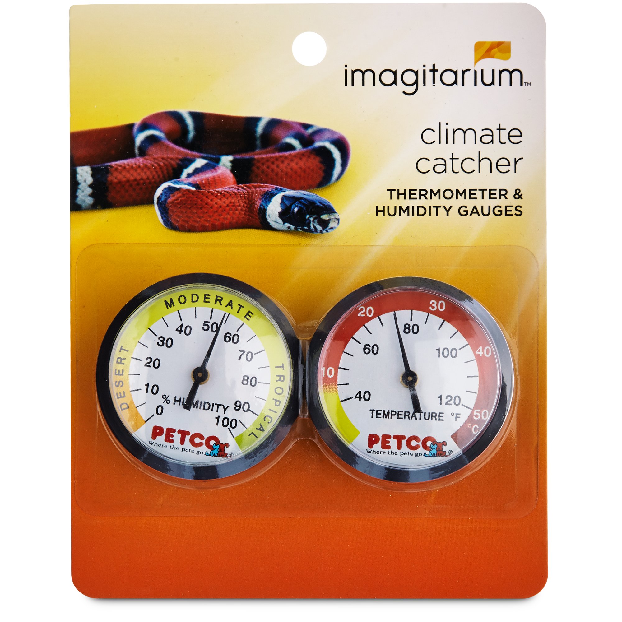 Imagitarium Thermometer Humidity Gauge Combo Pack Petco