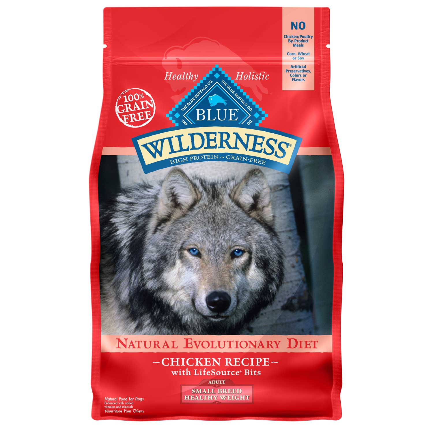 Blue Buffalo Blue Wilderness Grain Free Chicken Small Breed Healthy Weight Adult Dog Food | Petco