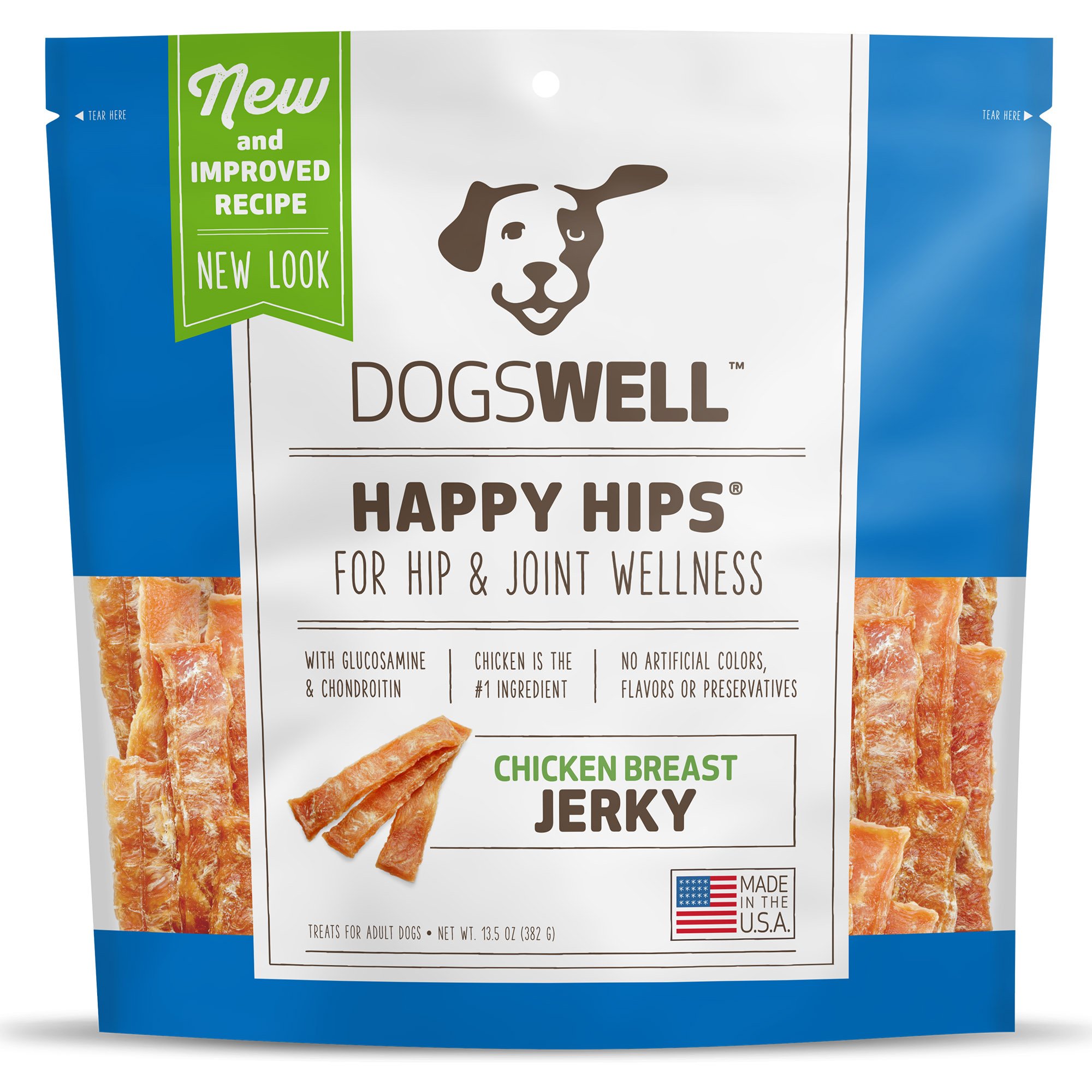 UPC 884244133133 Dogswell Happy Hips Chicken Breast Jerky Dry Dog