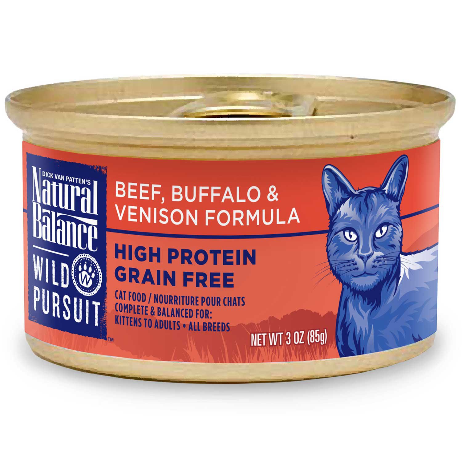 Natural Balance Wild Pursuit Beef, Buffalo & Venison Canned Cat Food ...