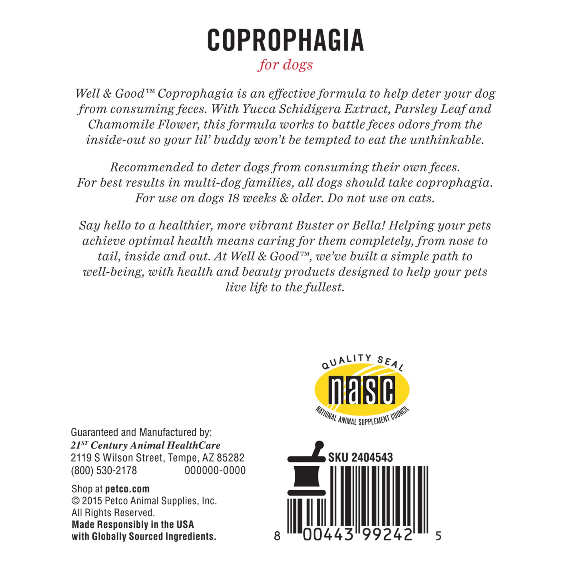 well and good coprophagia