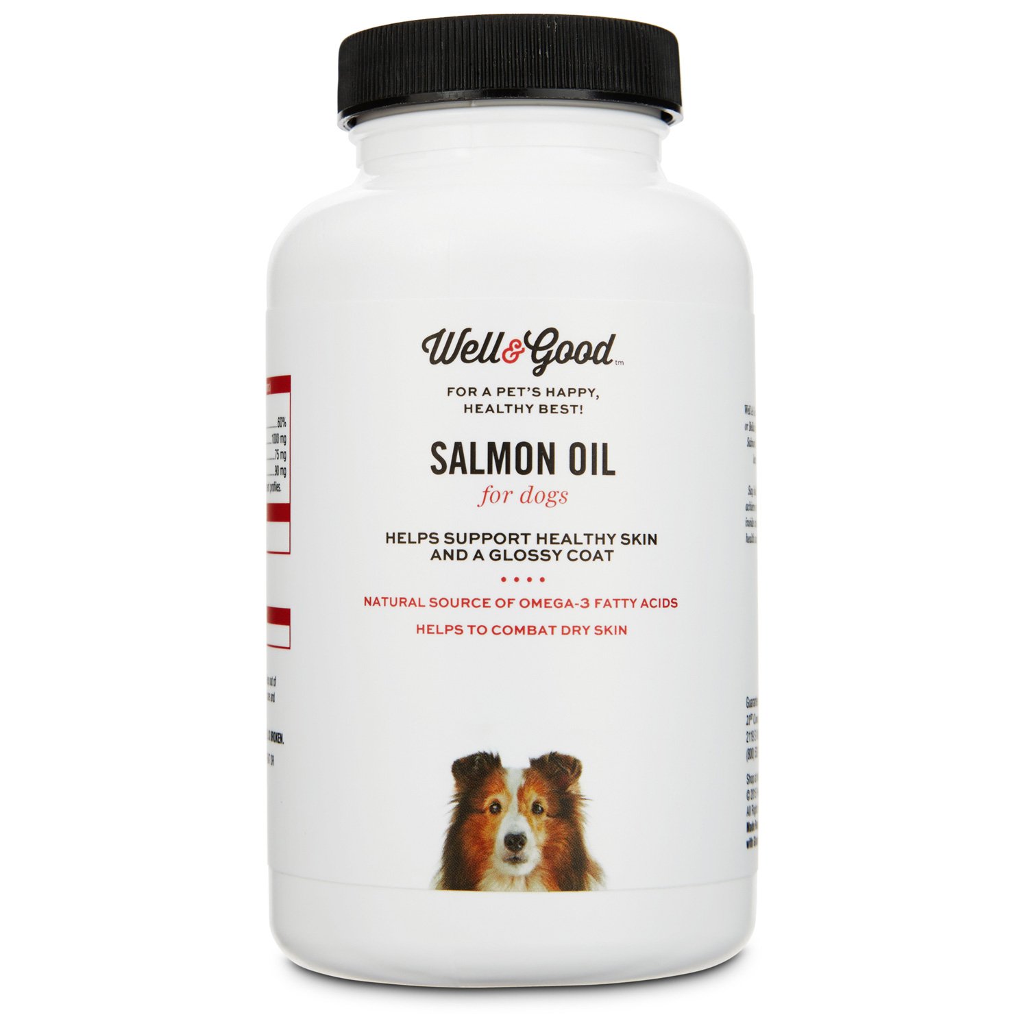 Well & Good Skin & Coat Salmon Oil Dog Capsules Petco