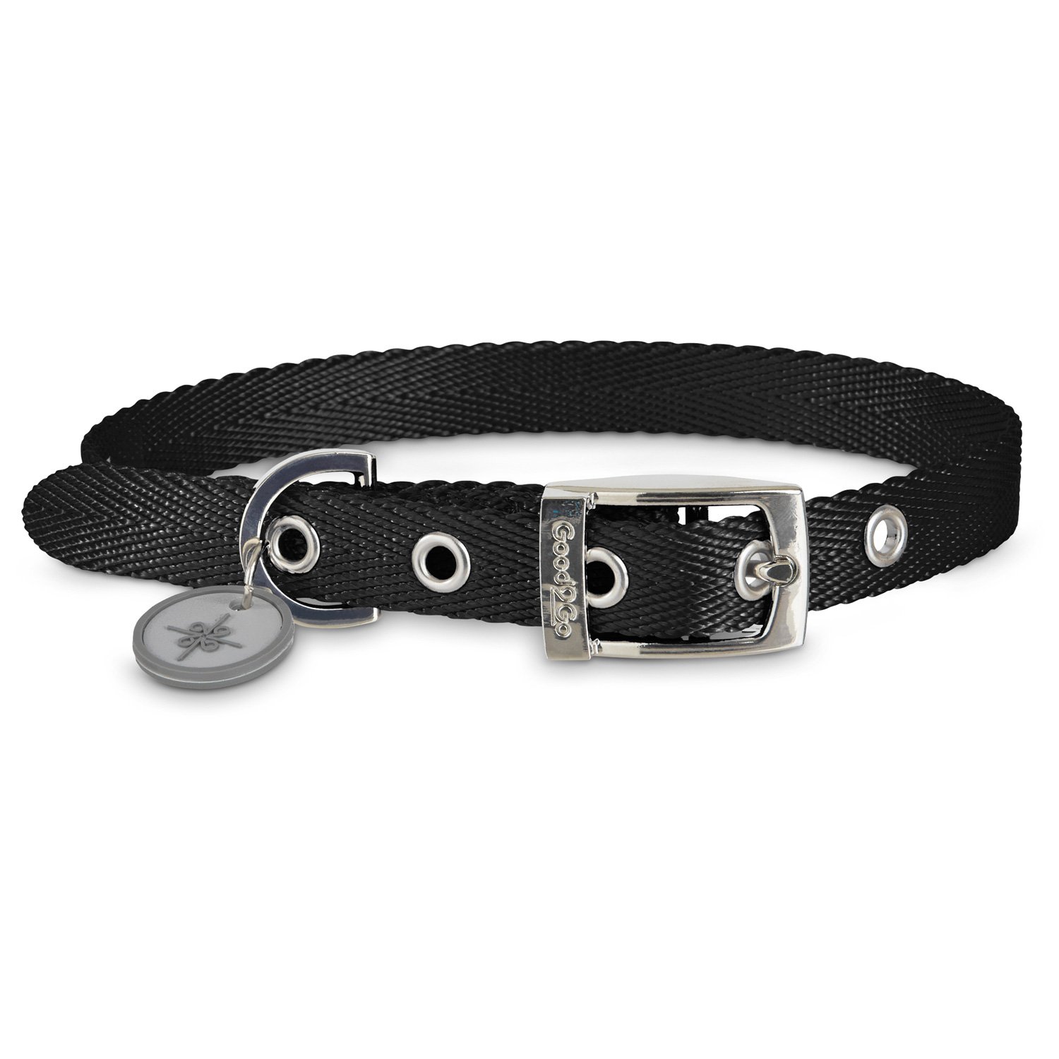 Good2Go Adjustable Black Nylon Buckle Dog Collar Petco