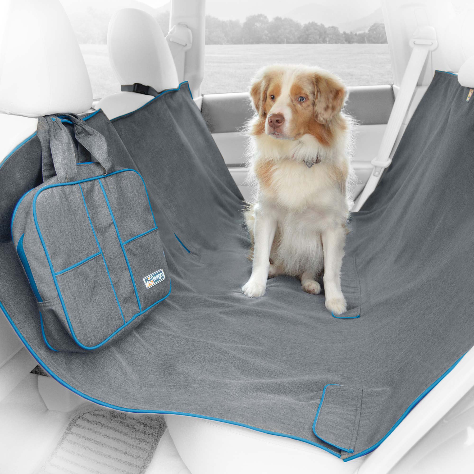 Kurgo-Heather-Hammock-Gray-Dog-Car-Seat-Cover-|-Petco