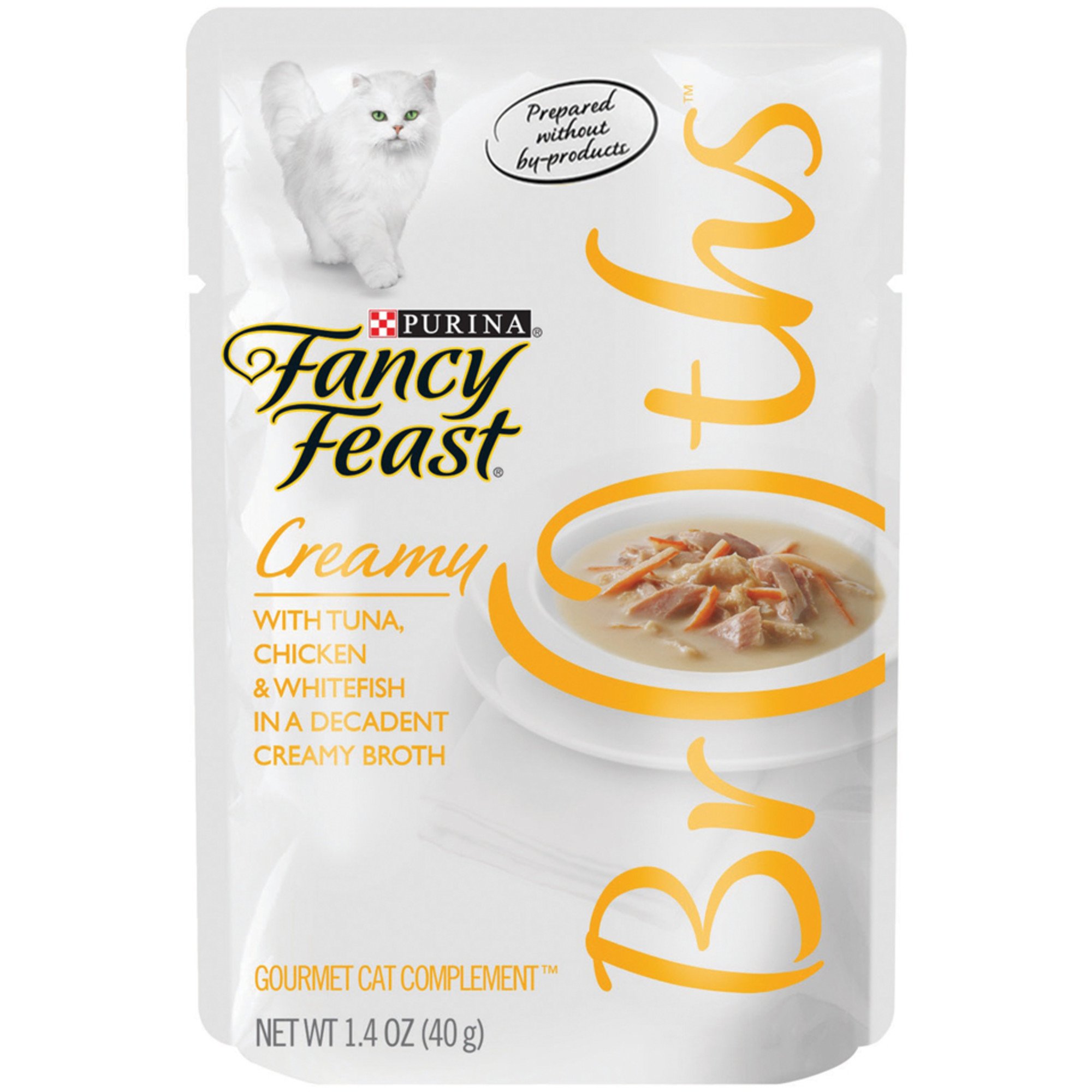 UPC 050000963652 product image for Fancy Feast Broths Creamy Tuna, Chicken & Whitefish Cat Food Complement, 1.4 oz. | upcitemdb.com