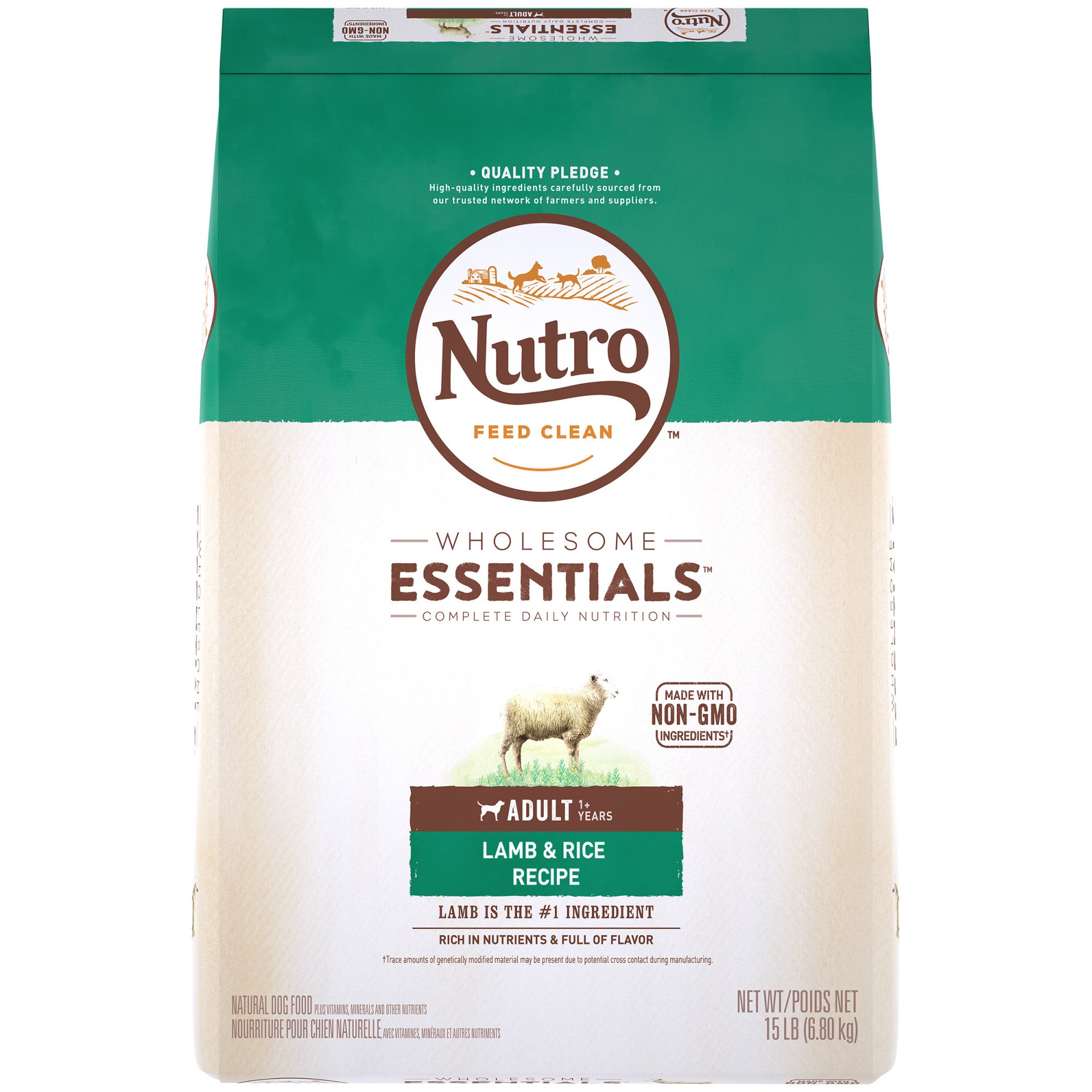 NUTRO WHOLESOME ESSENTIALS Pasture-Fed Lamb & Rice Recipe Dry Adult Dog