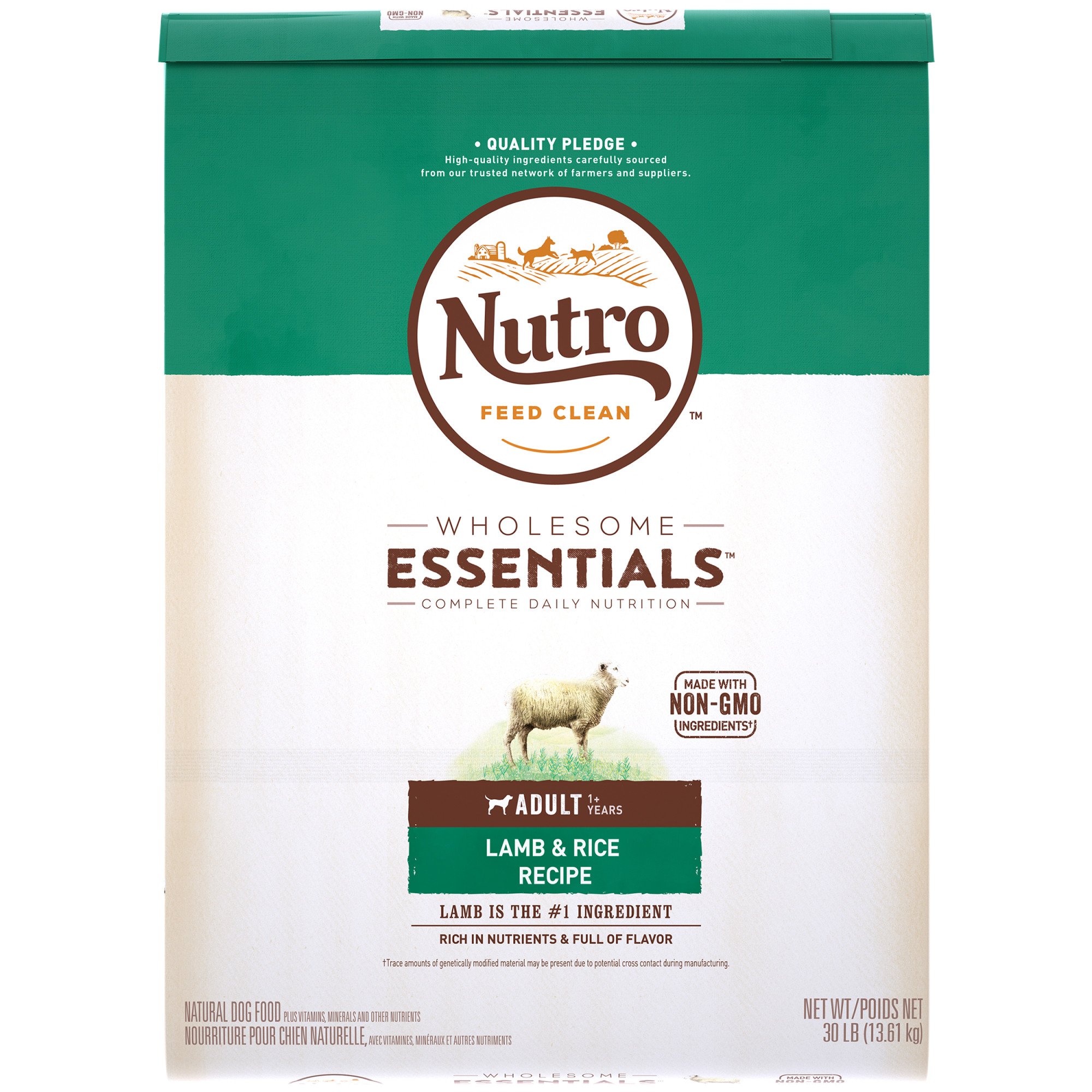 NUTRO WHOLESOME ESSENTIALS Pasture-Fed Lamb & Rice Recipe Dry Adult Dog