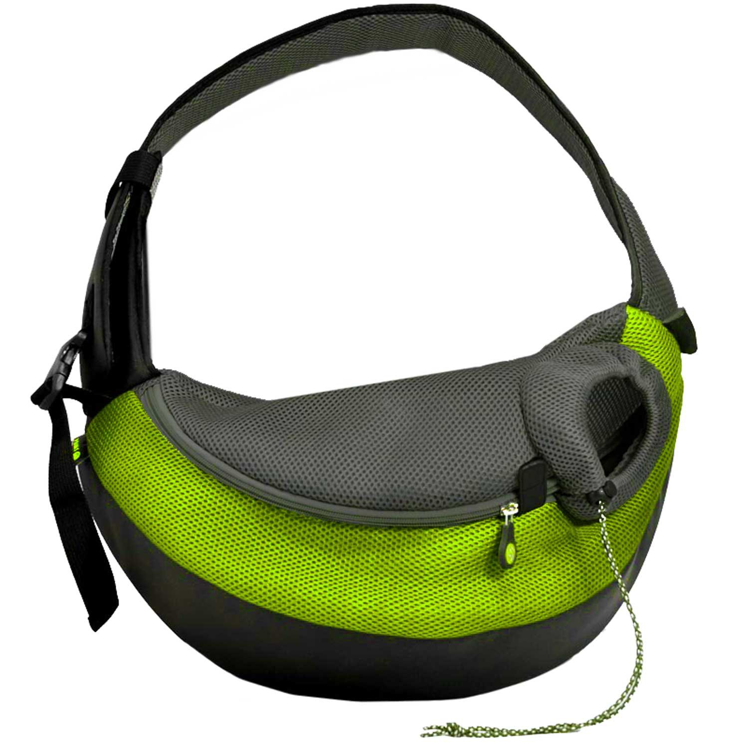 Wacky Paws Large Pet Sling Pet Carrier in Green | Petco