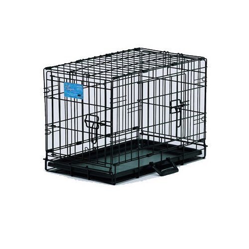 Midwest Lifestages Double Door Fold Carry Crate 22 L X 13 W X
