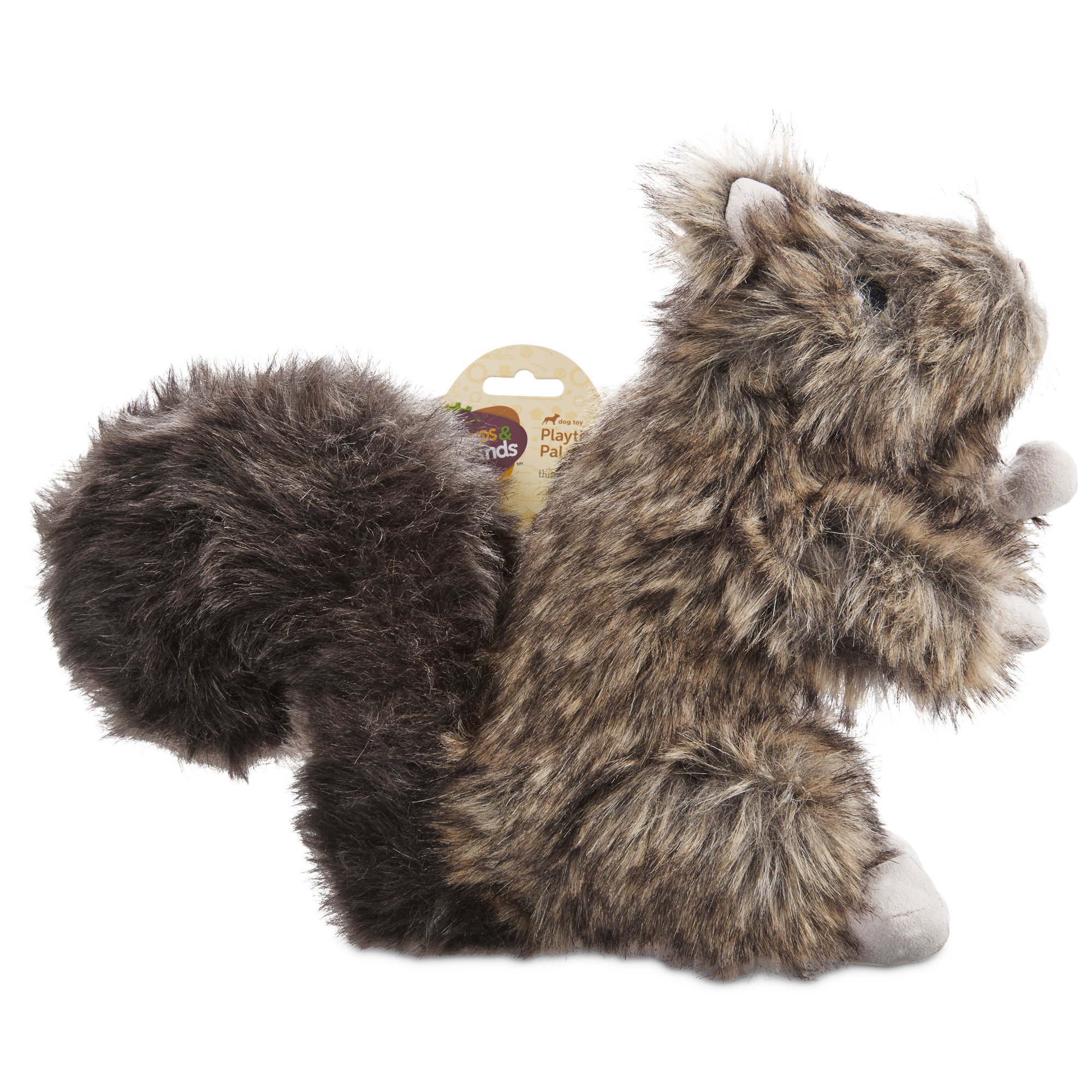 stuffed squirrel dog toy