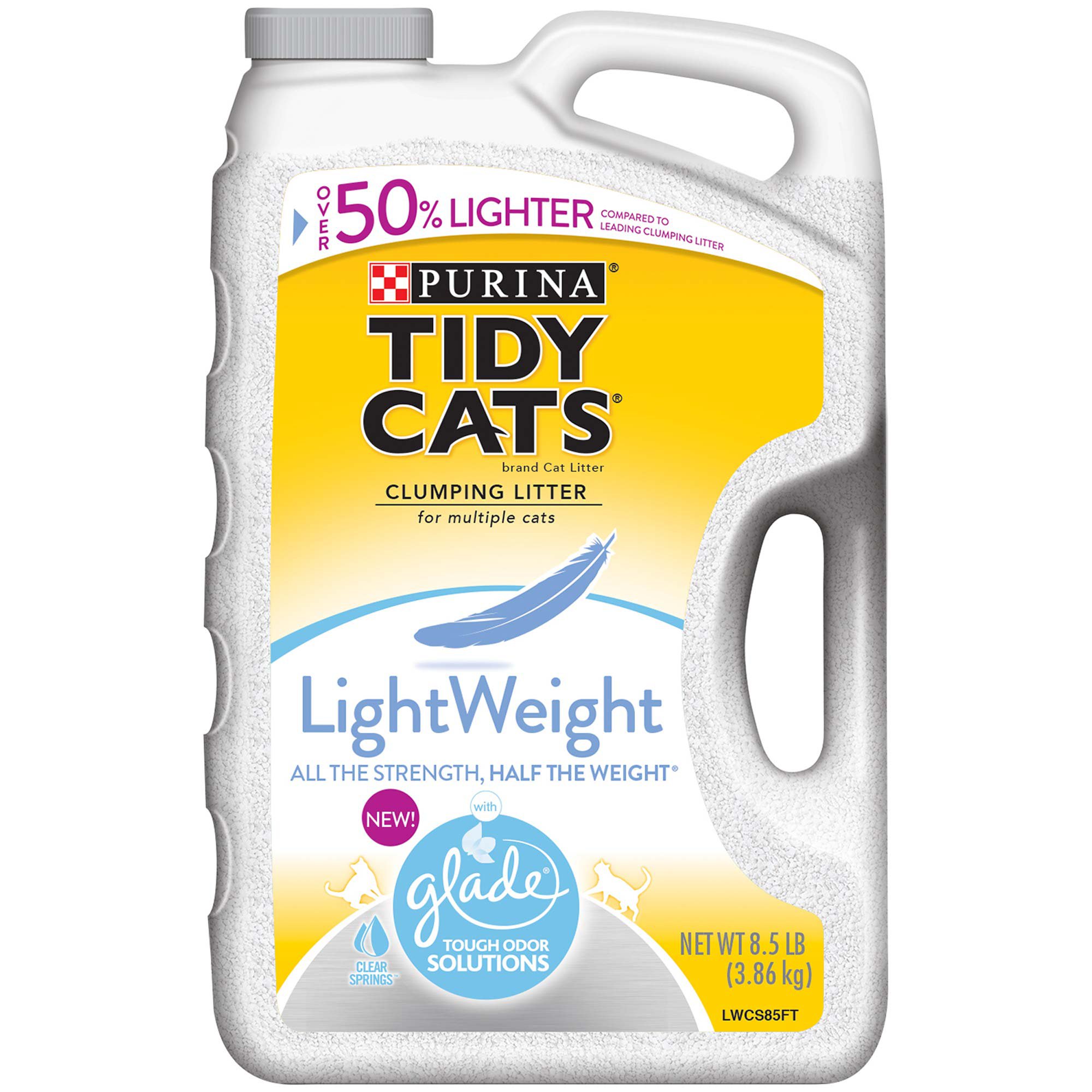 Purina Tidy Cats Light Weight With Glade Tough Odor Solutions Clear