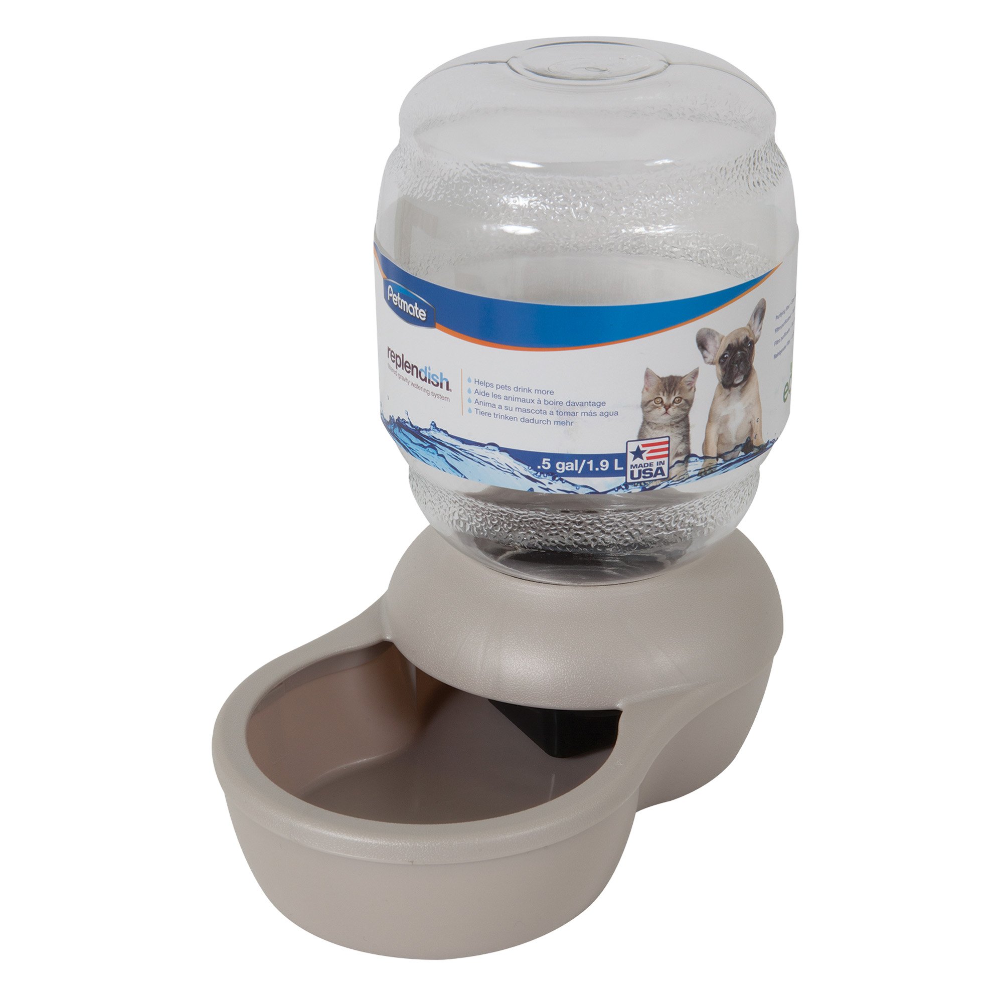Petmate Gray Replendish Pet Waterer Petco