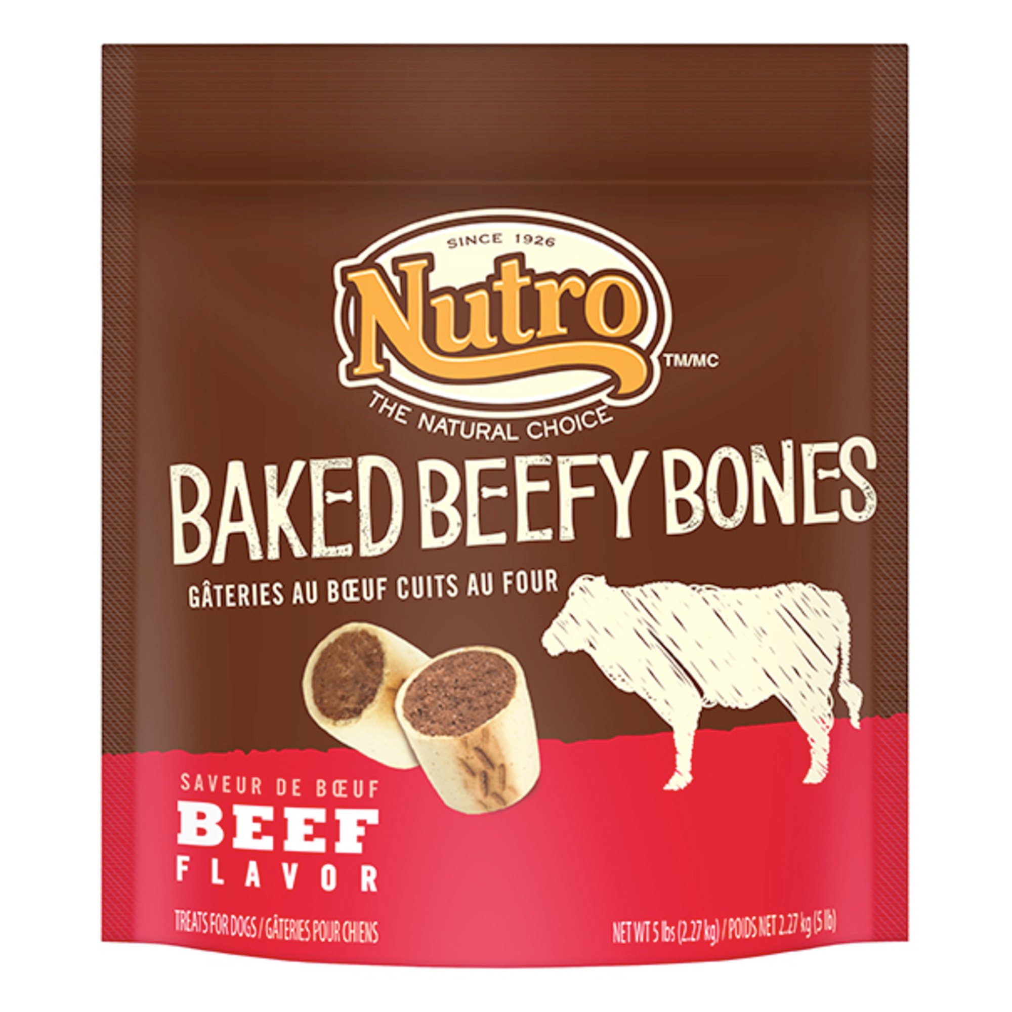 UPC 079105115520 product image for Nutro Baked Beefy Bones Dog Treats, 10 oz. () | upcitemdb.com