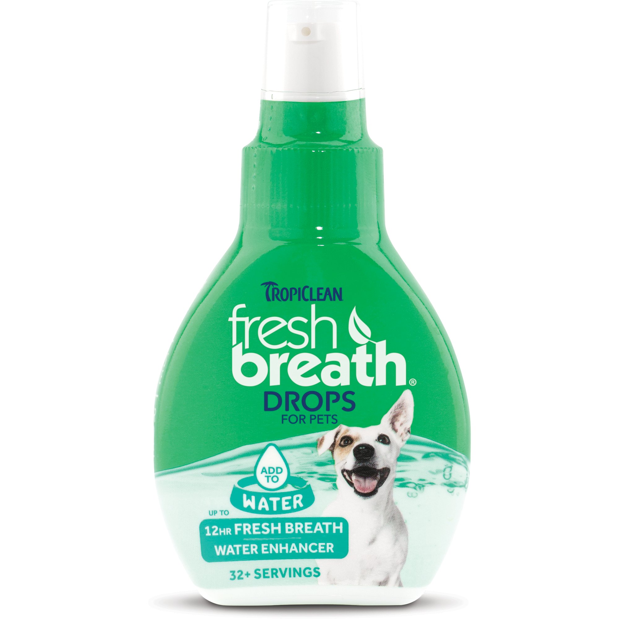 TropiClean Fresh Breath Pet Water Enhancer Drops Petco