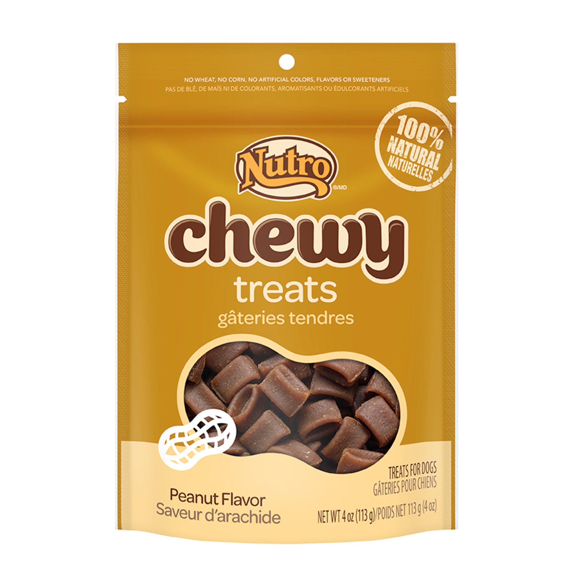 UPC 079105113427 Nutro Chewy Dog Treats with Peanut Butter, 4 oz
