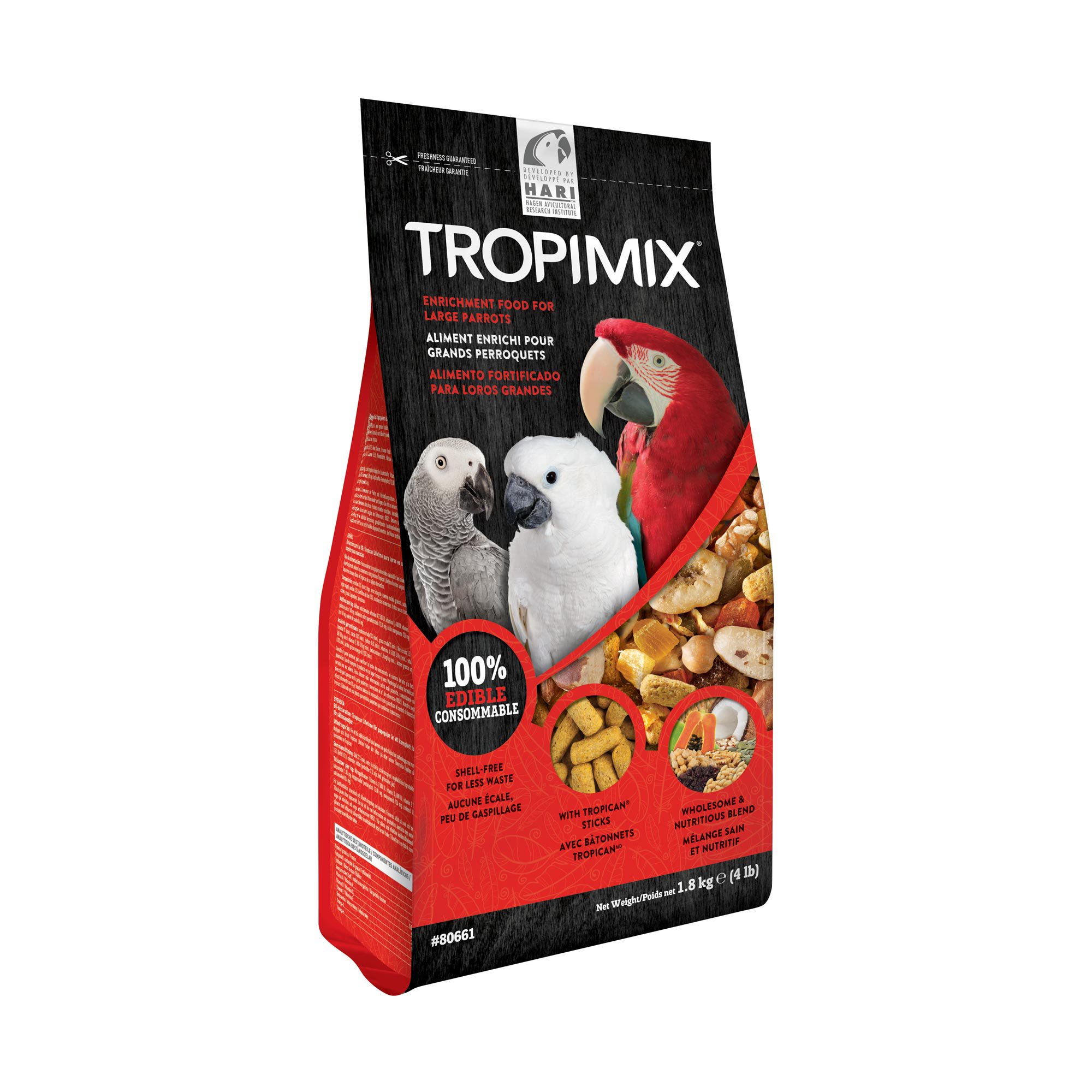 Tropimix Formula for Large Parrots, 4lbs. Petco