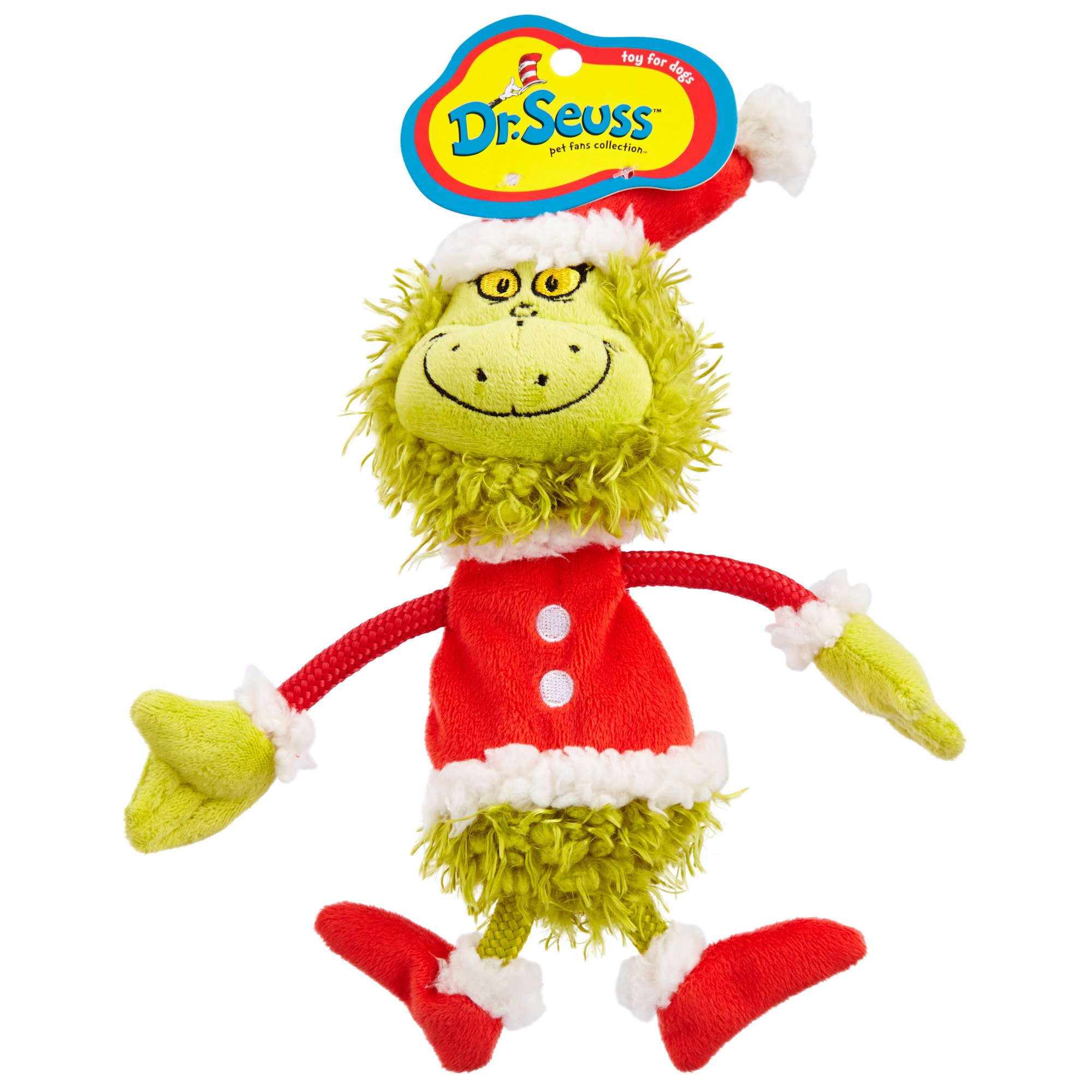 grinch squeaky dog toy
