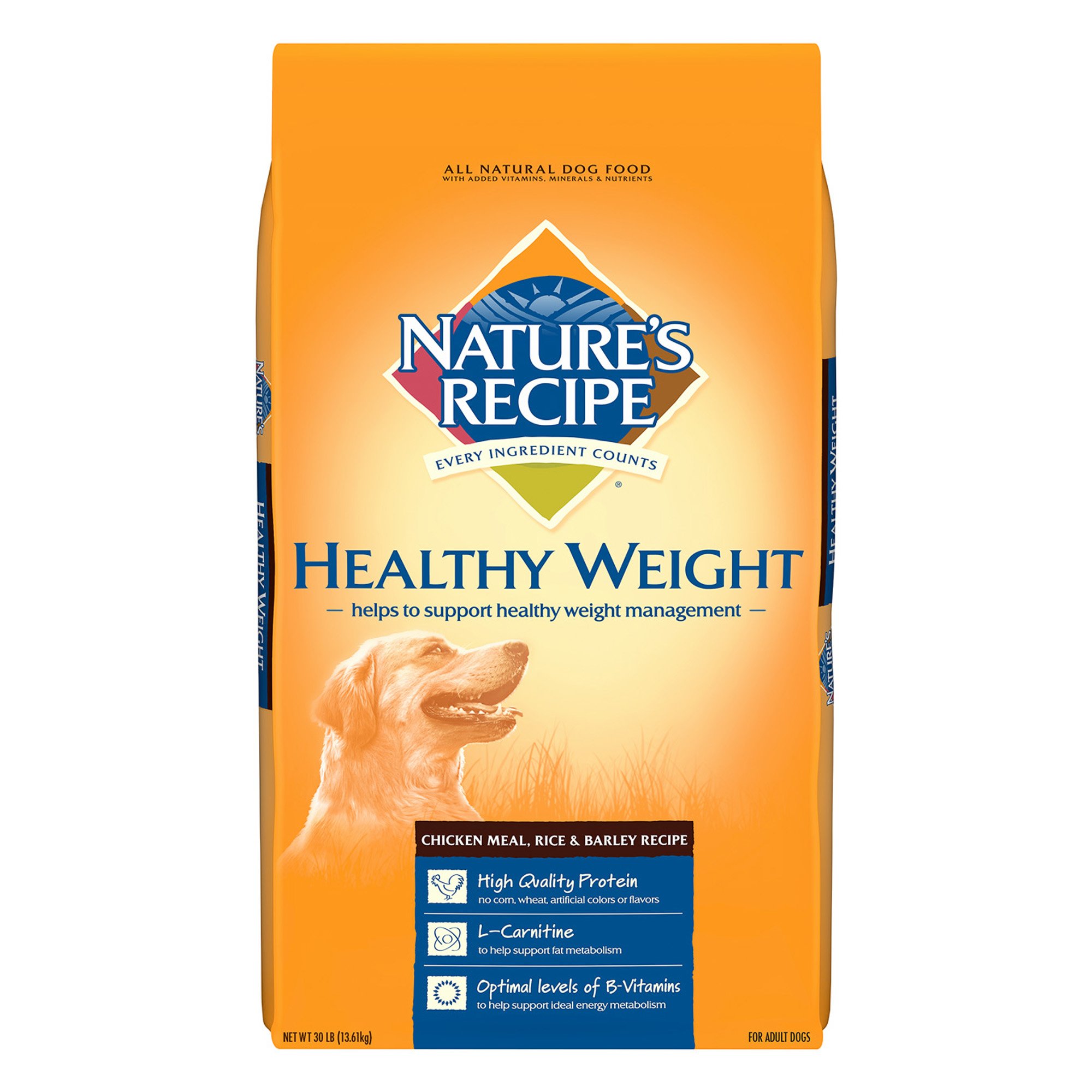 UPC 730521514648 product image for Nature's Recipe Healthy Weight Chicken Meal, Rice & Barley Adult Dog Food, 30 lb | upcitemdb.com