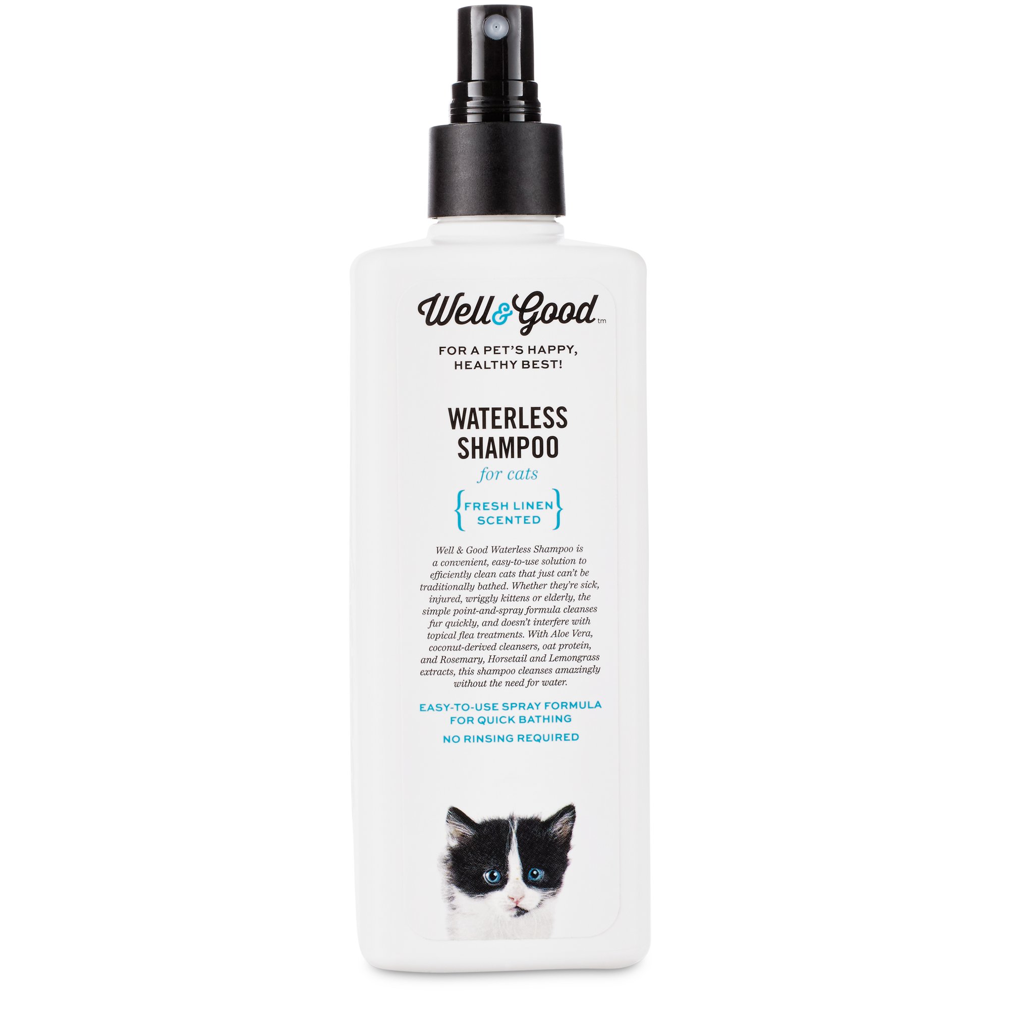 Well \u0026 Good Waterless Cat Shampoo, 8 oz 
