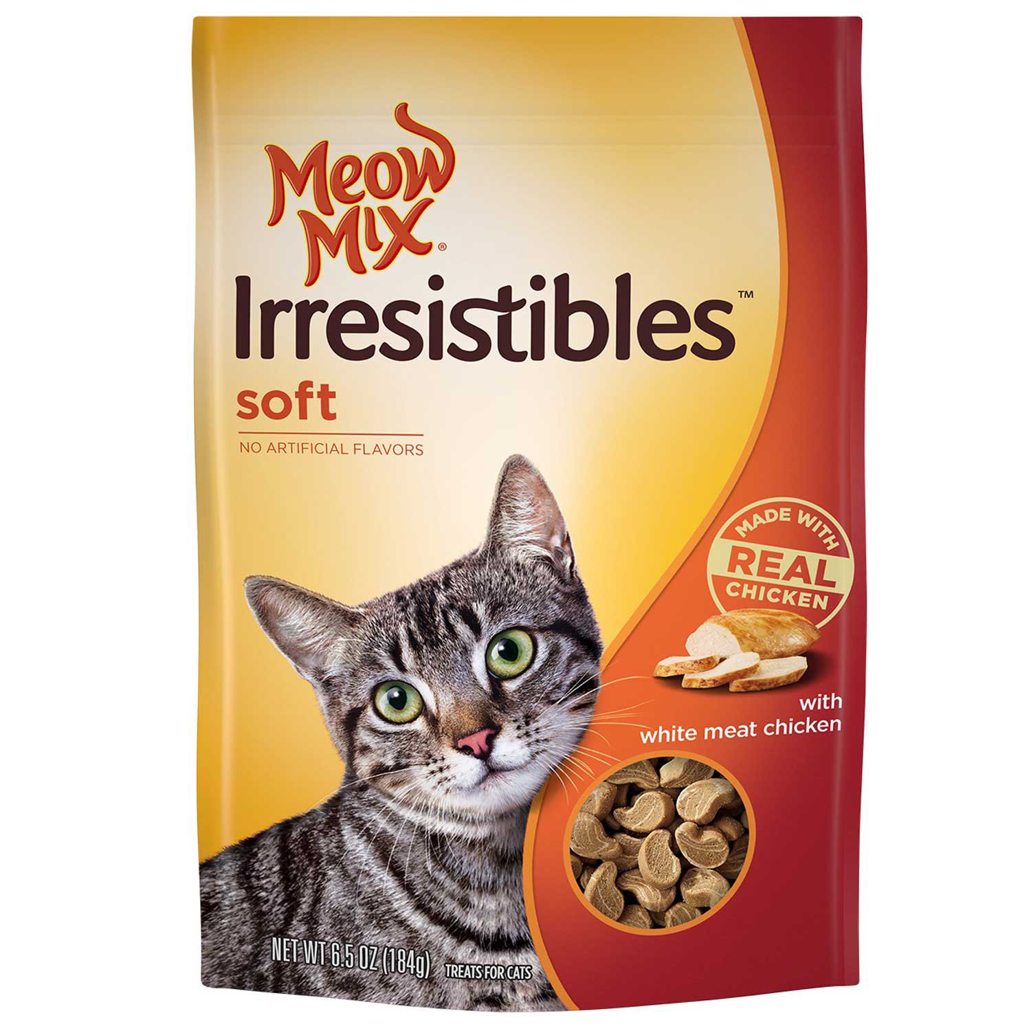 UPC 829274528184 product image for Meow Mix Irresistibles Chicken Soft Cat Treats, 6.5 oz. () | upcitemdb.com