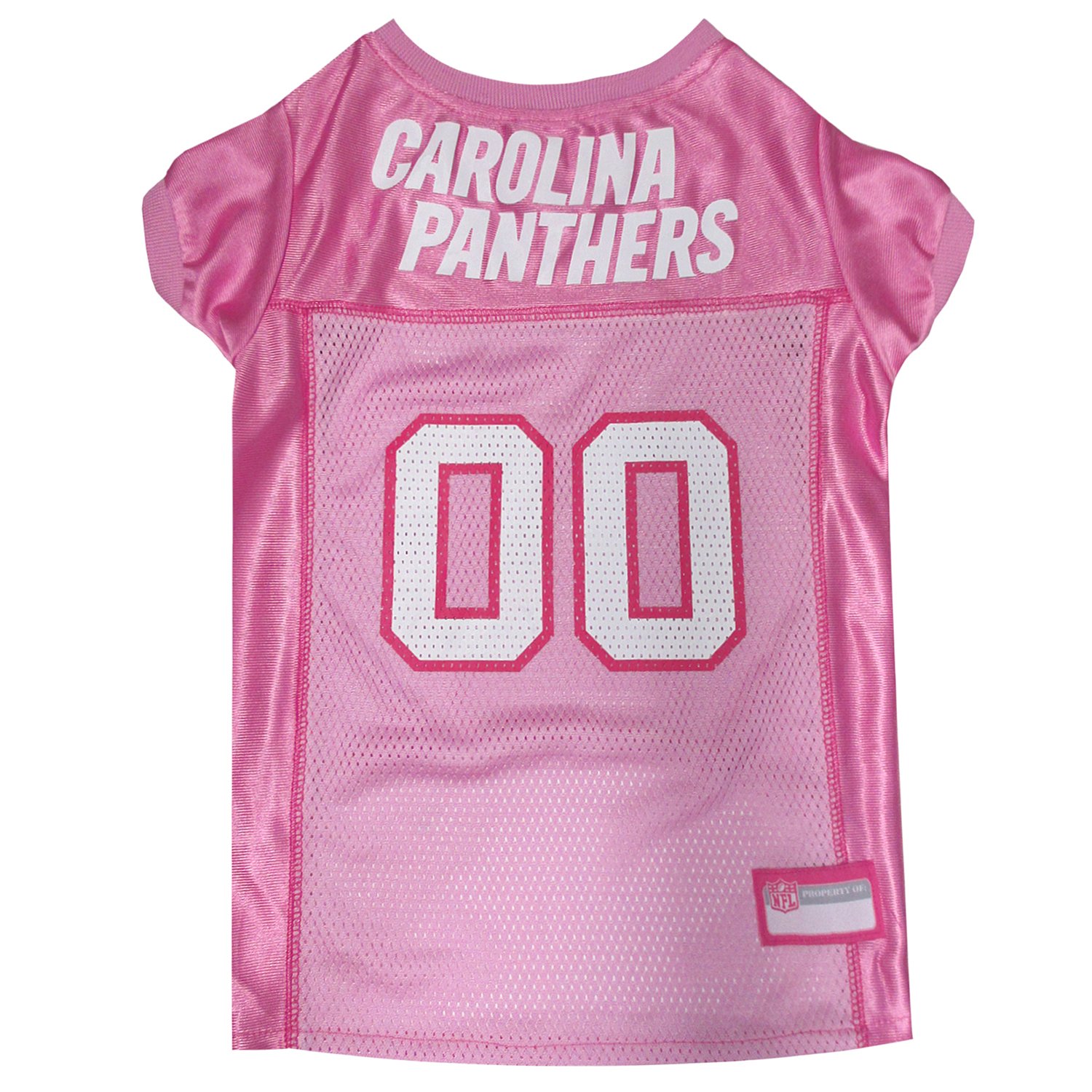 Pets First Carolina Panthers NFL Pink Mesh Jersey | Petco