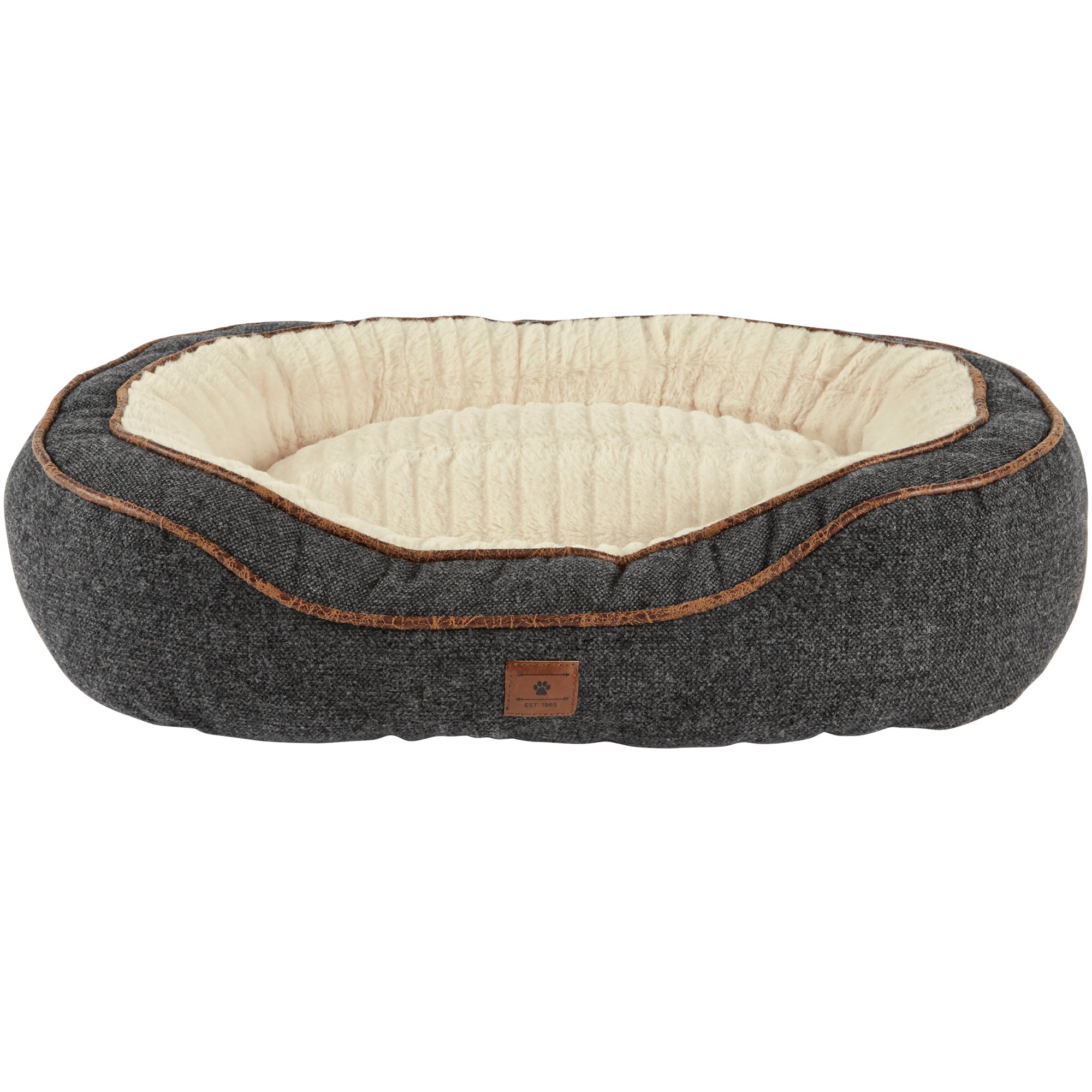 Harmony Grey Cuddler Memory Foam Dog Bed | Petco