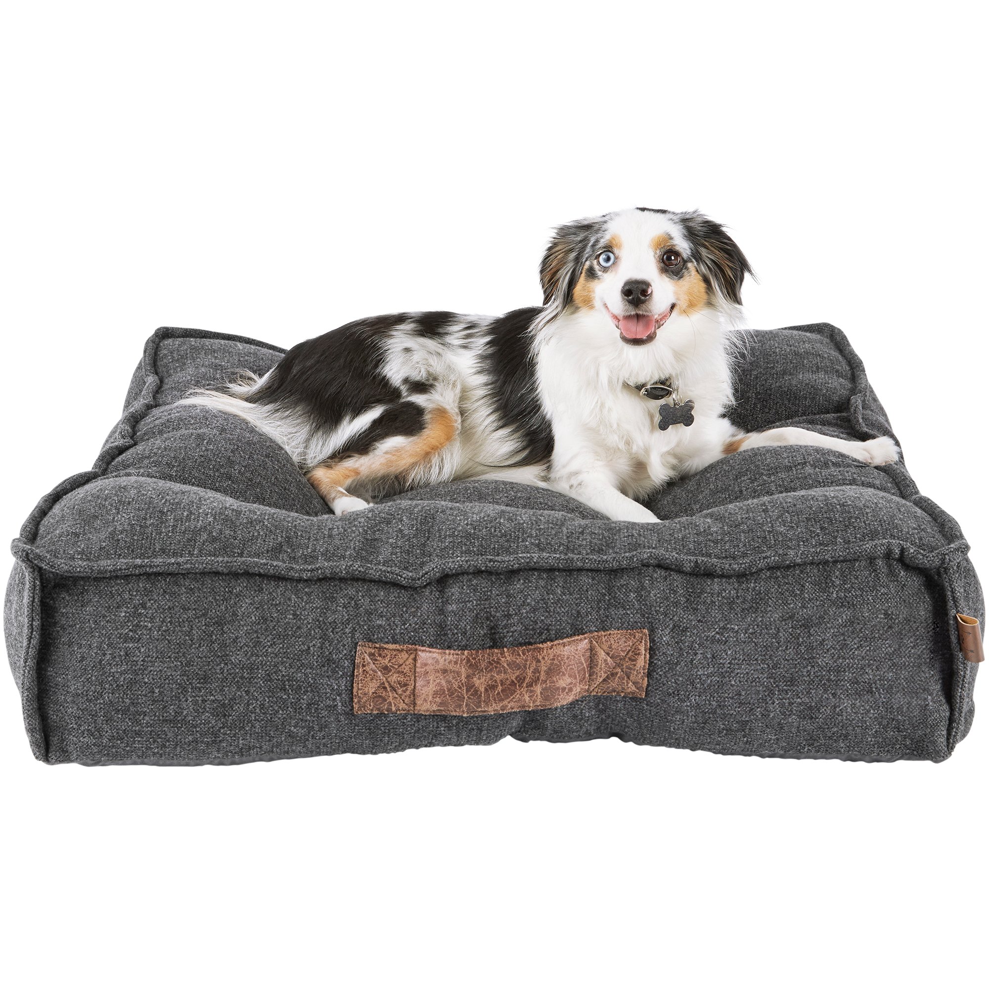 Harmony Grey Lounger Memory Foam Dog Bed | Petco