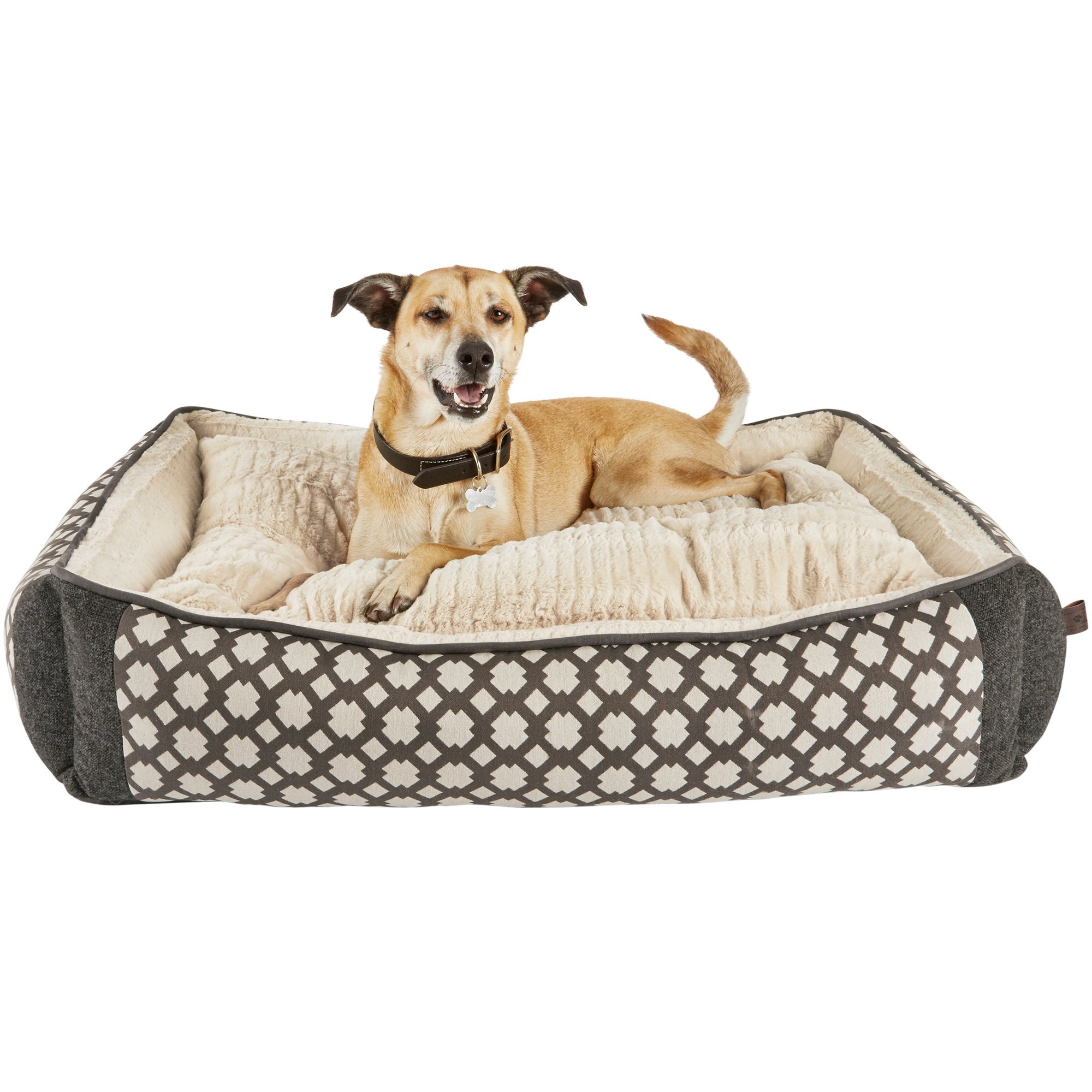 "Harmony Grey Nester Orthopedic Dog Bed, 40"" L x 30"" W ...