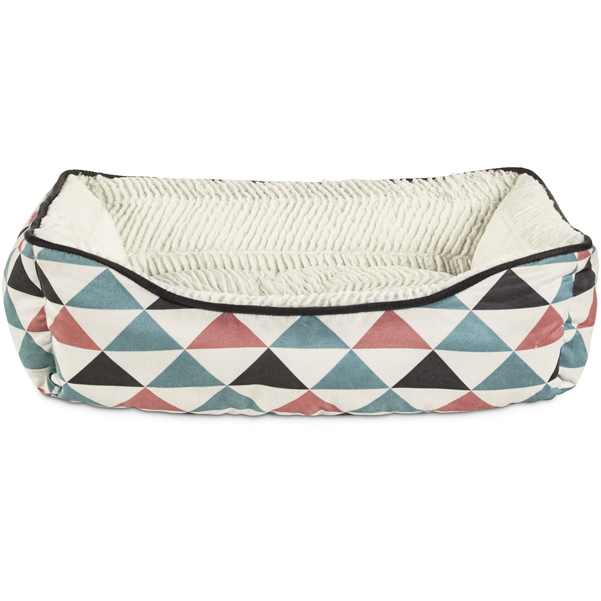 Harmony Triangle Print Nester Dog Bed Petco