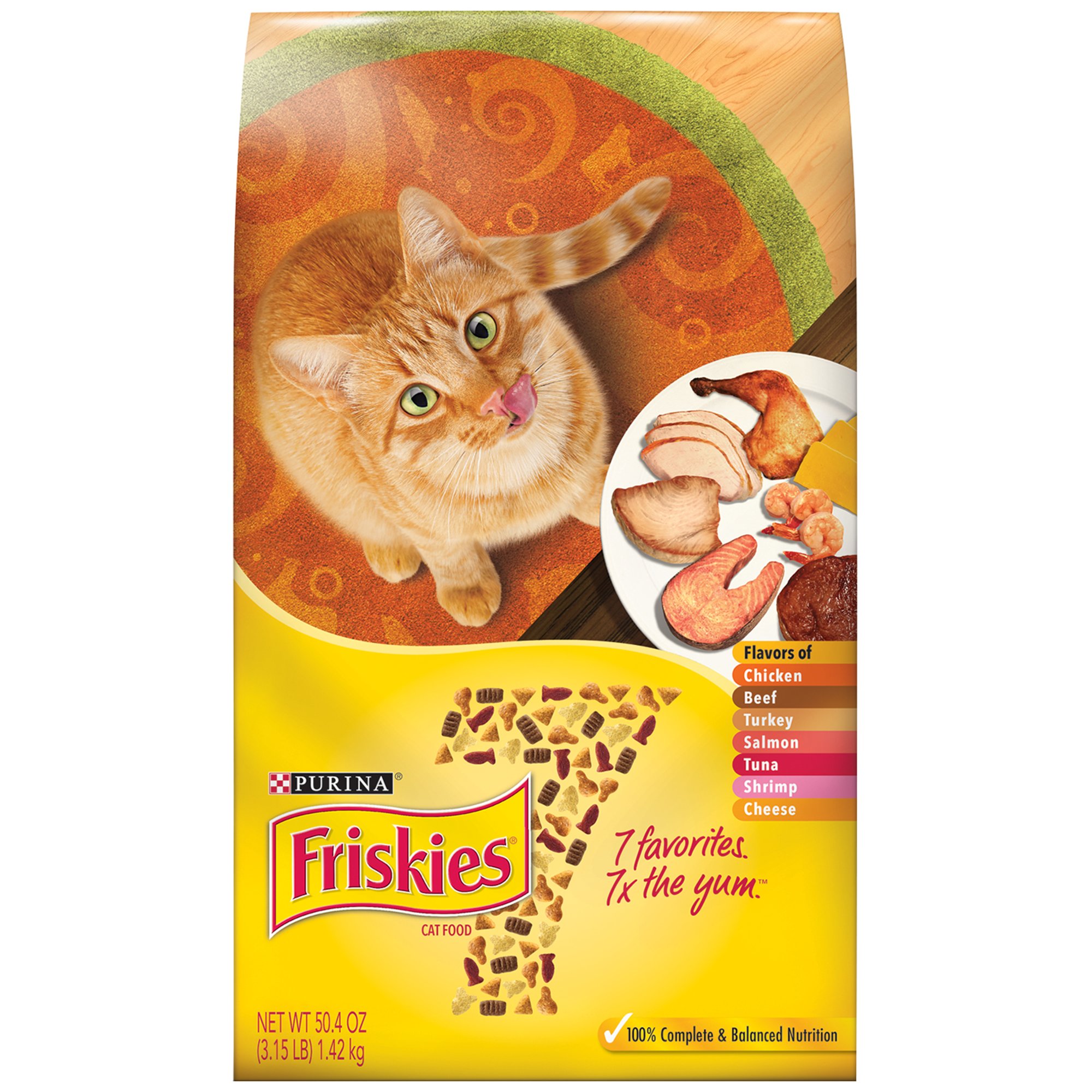 UPC 050000960729 product image for Friskies 7 Dry Cat Food, 3.15 lbs. | upcitemdb.com