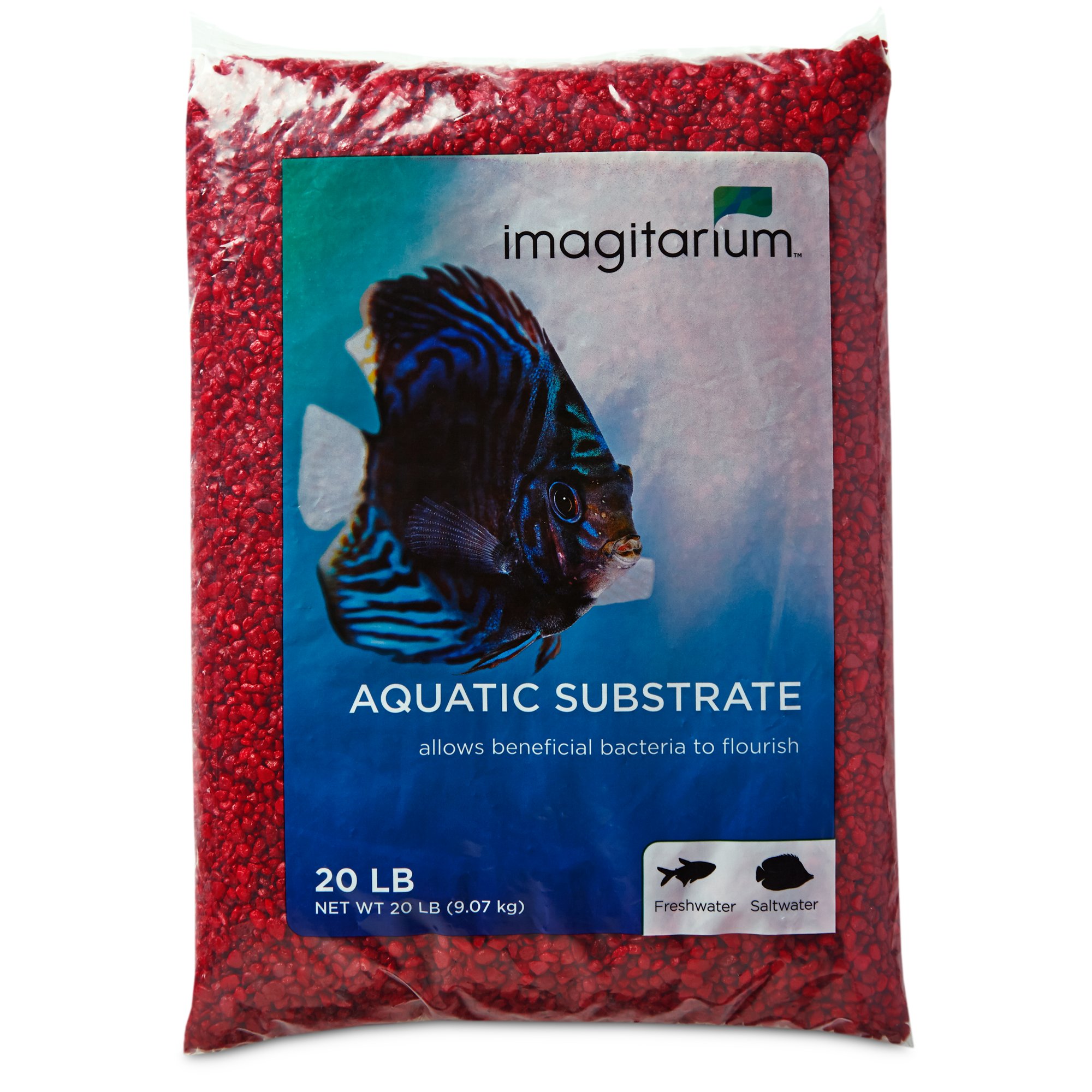 Imagitarium Strawberry Red Aquarium Gravel | Petco