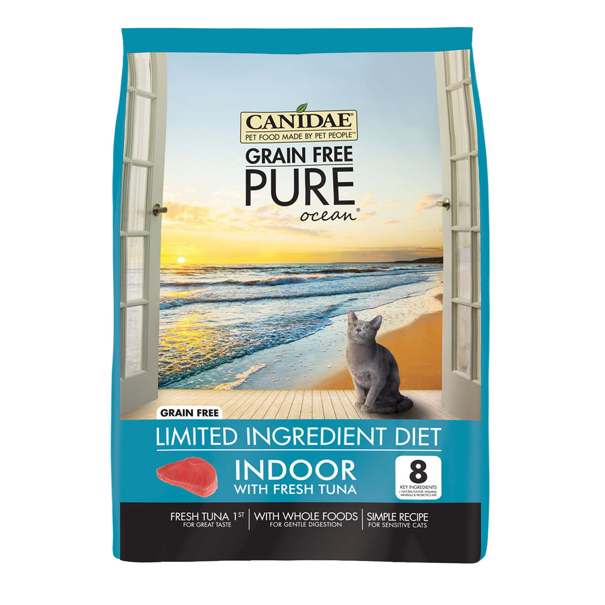 CANIDAE Grain Free PURE Ocean Indoor Fresh Tuna Cat Food ...