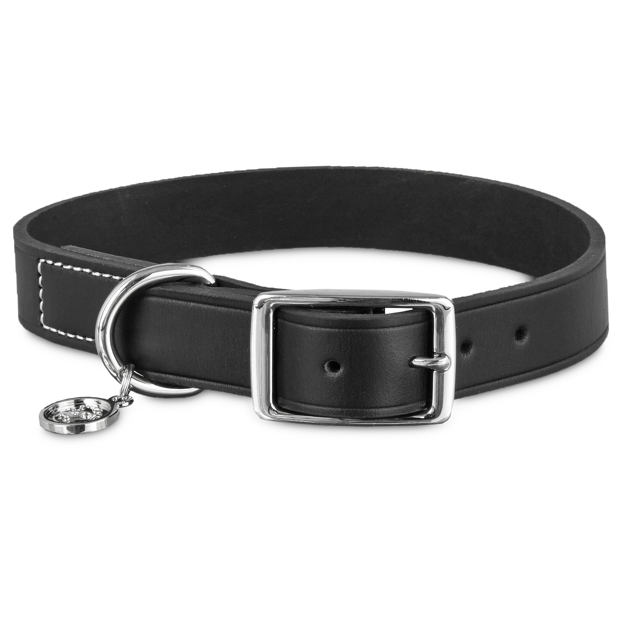 Bond & Co. Black Leather Collar | Petco Store