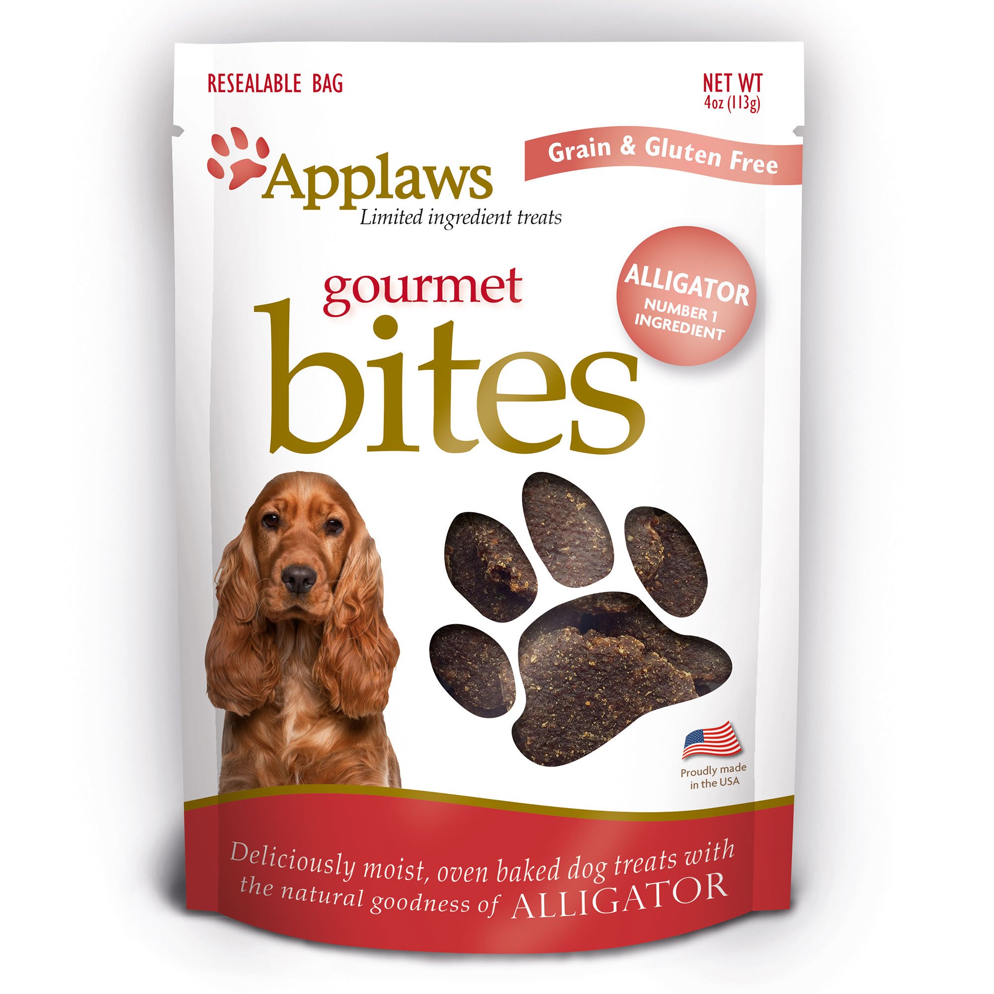 UPC 886817002624 product image for Applaws Alligator Gourmet Bites Dog Treats, 4 oz | upcitemdb.com