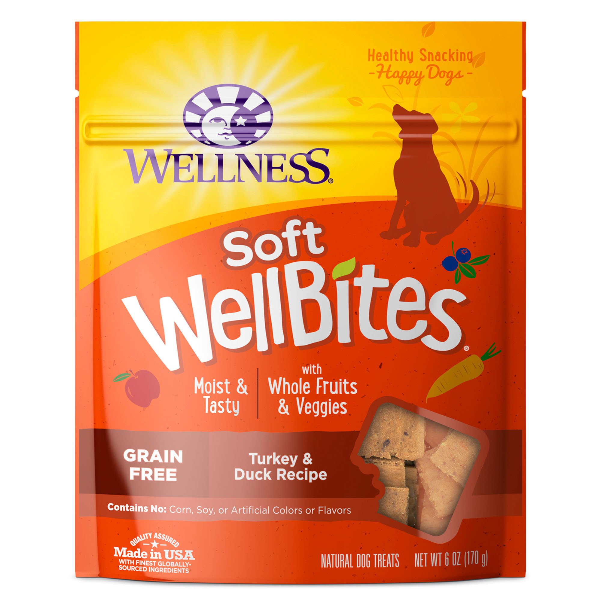 Wellness Natural Grain Free Wellbites Turkey & Duck Recipe Soft Dog
