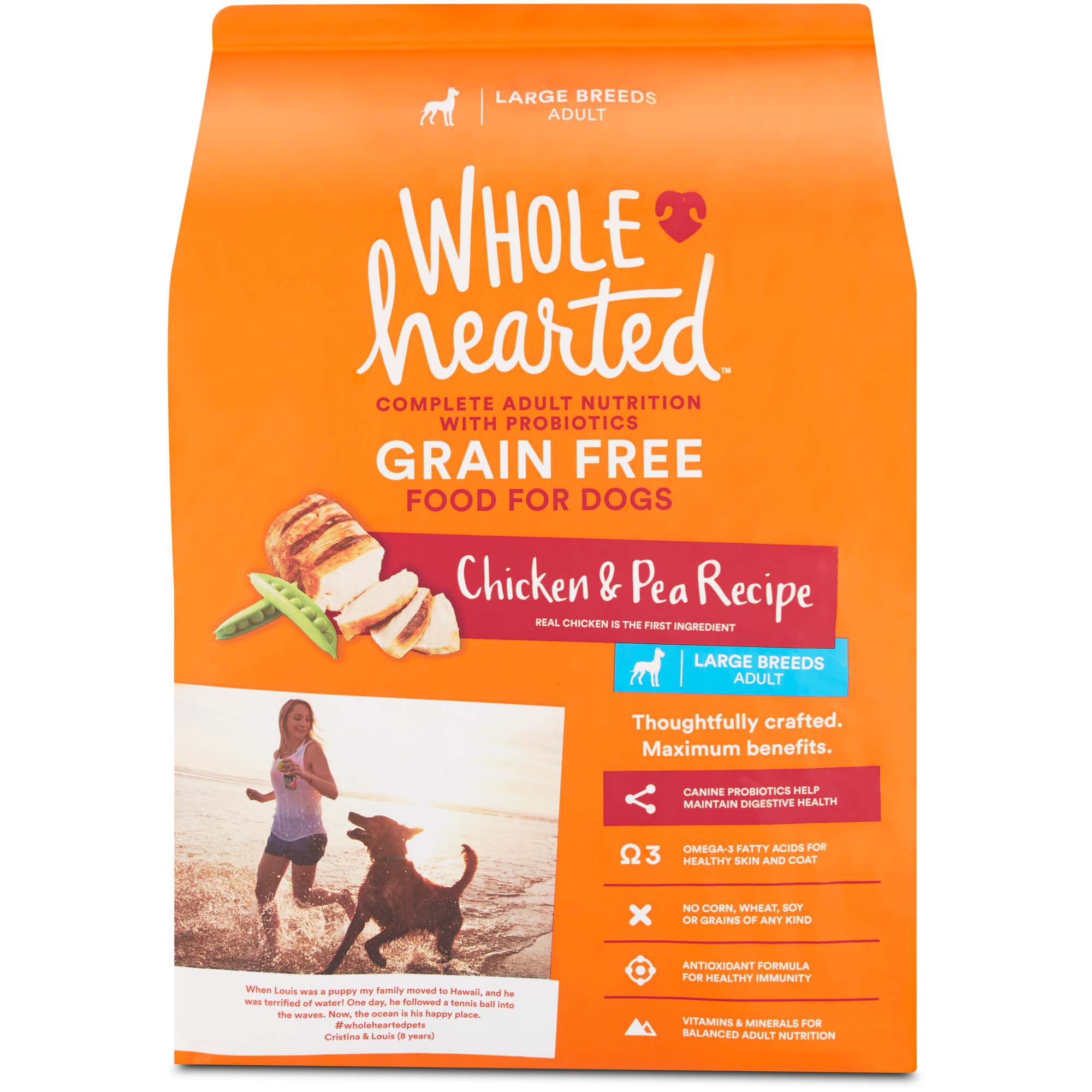 wholehearted large breed dog food