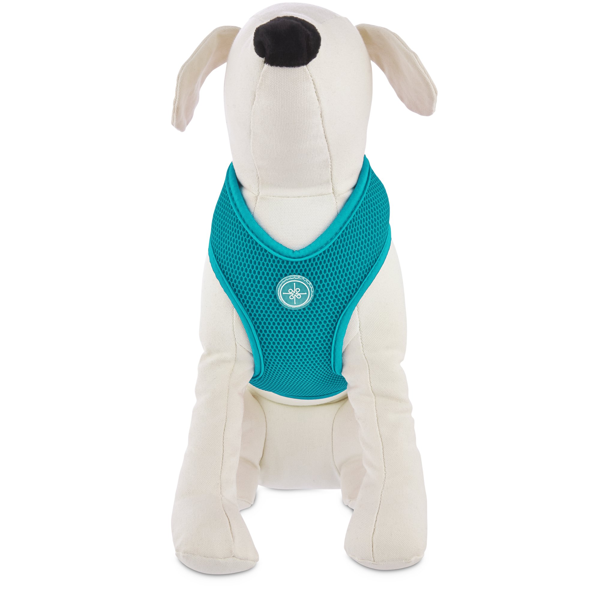 teal dog harness