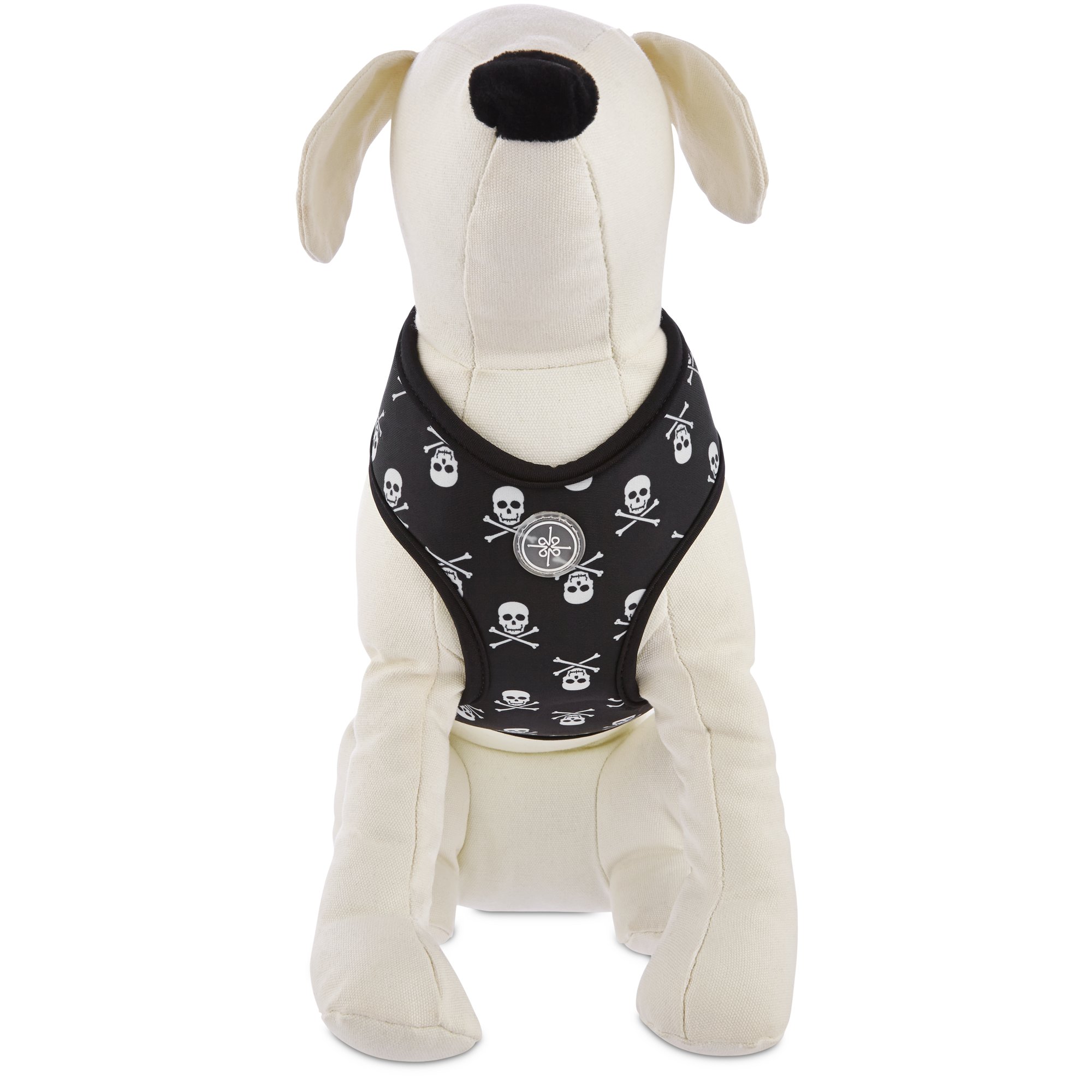 Good2Go Black Skull Print Dog Harness Petco