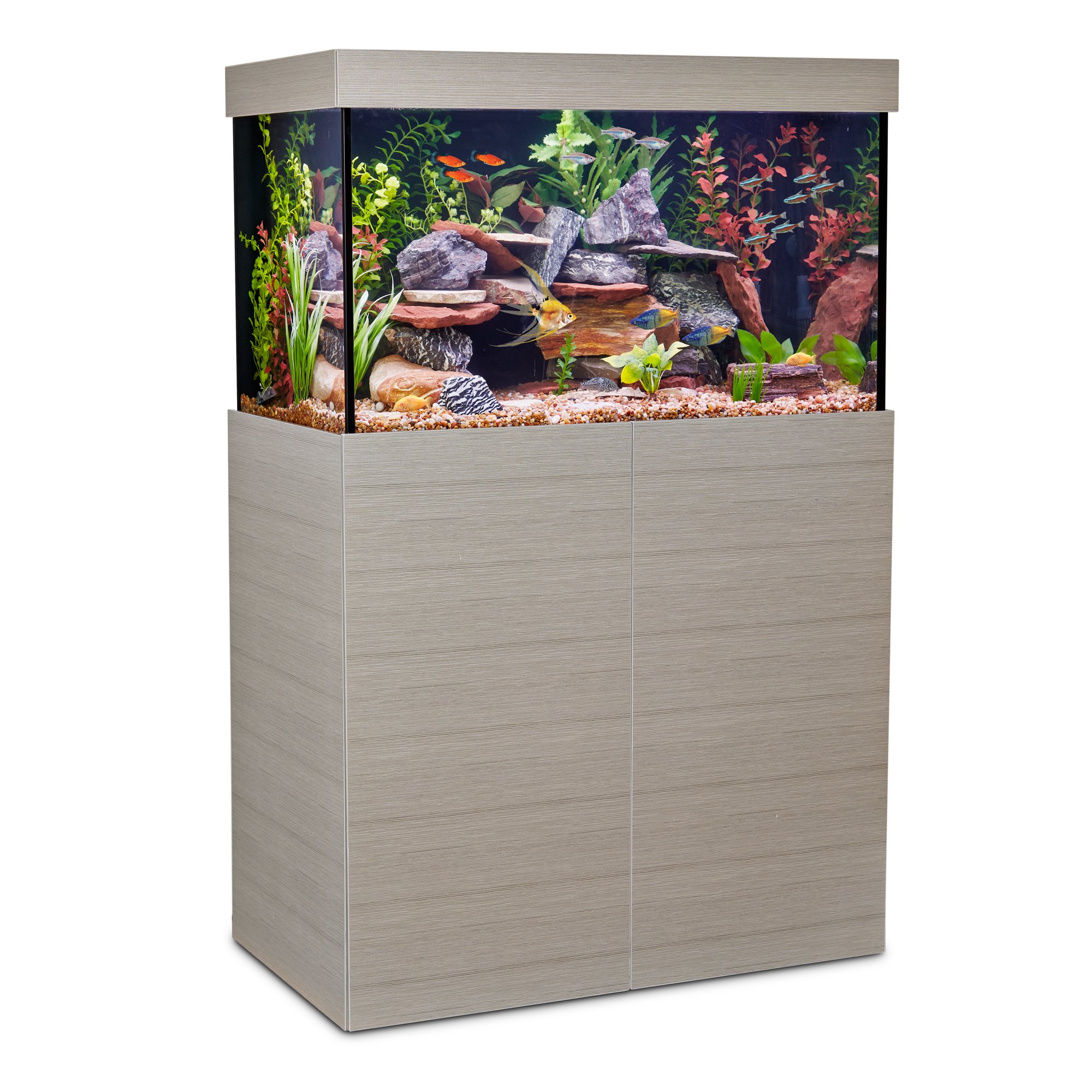 Imagitarium 40-Gallon Modular Aquarium Magnetic Panels in Brushed Steel