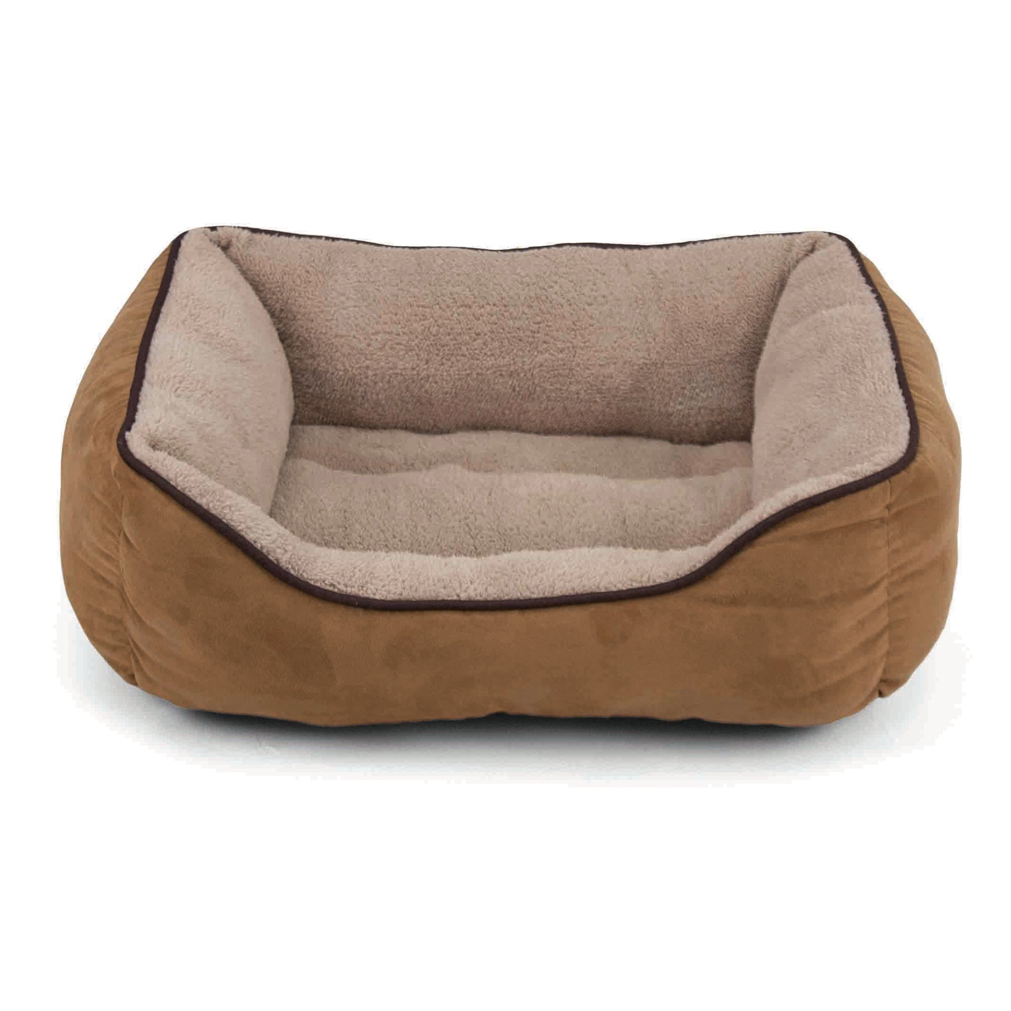 Dallas Manufacturing Tan Faux Suede Cuddler Pet Bed | Petco