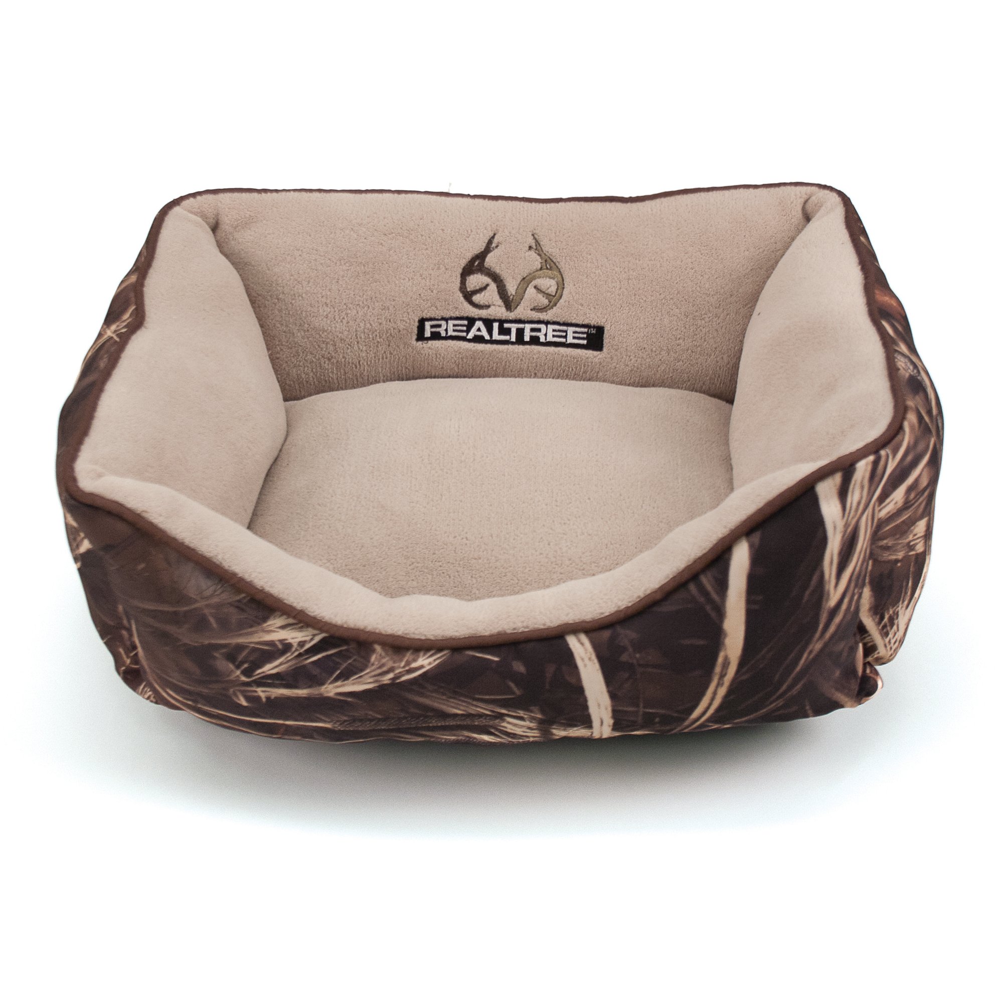 Realtree Camouflage with Brown Trim Pet Bed | Petco