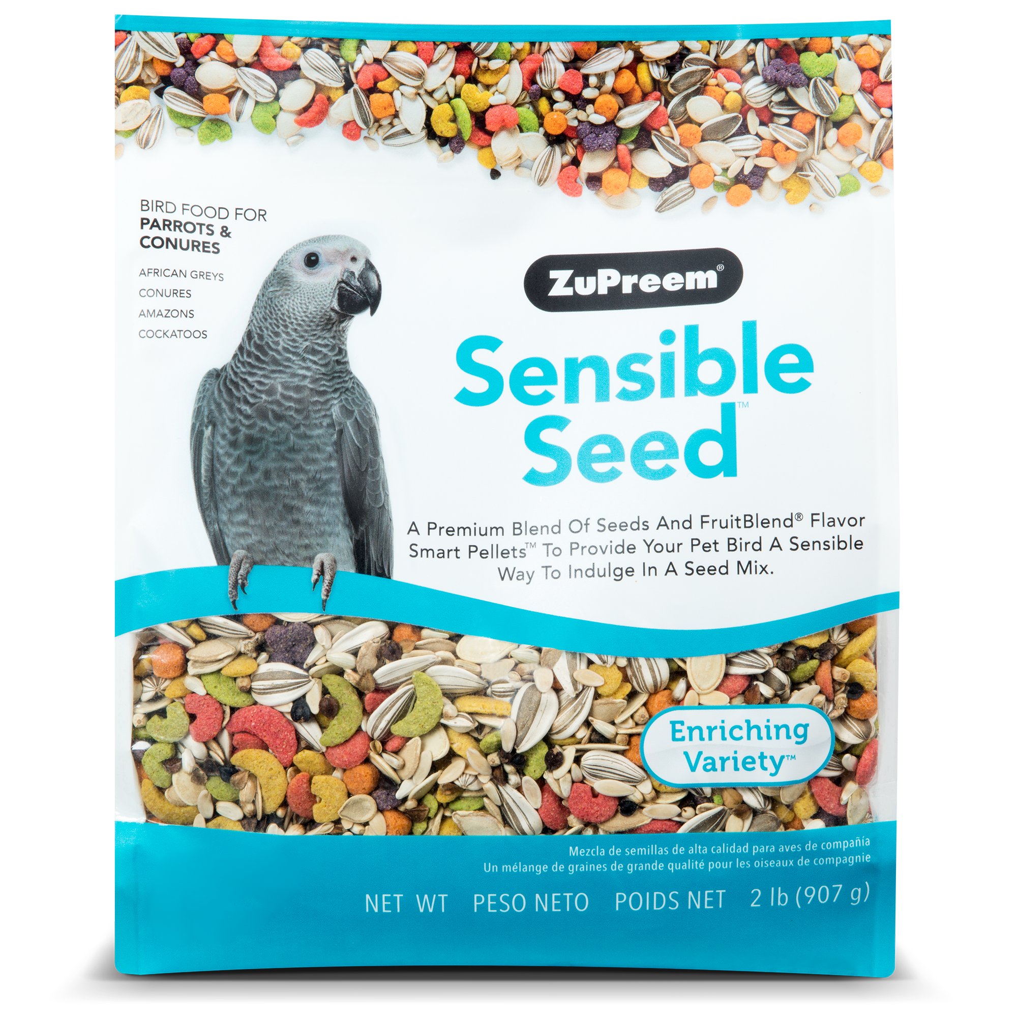 Zupreem Sensible Seed Bird Food For Parrots Conures 2 Lbs Petco